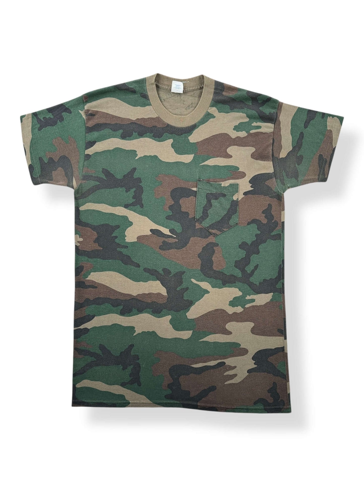 Front of Vintage 50/50 Camo Pocket Tee SZ M