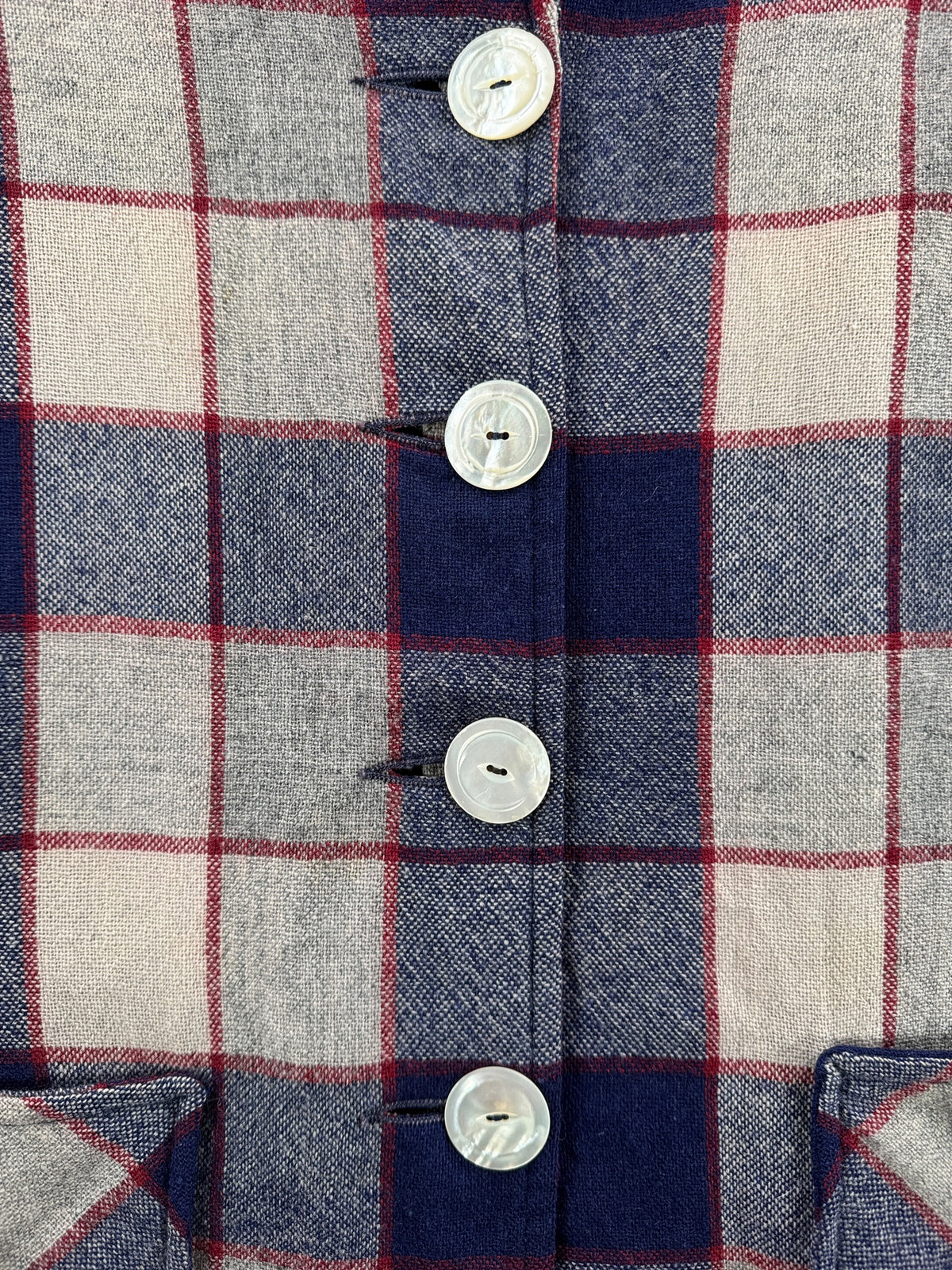 Buttons on Vintage Chase 49er Jacket SZ L AS IS