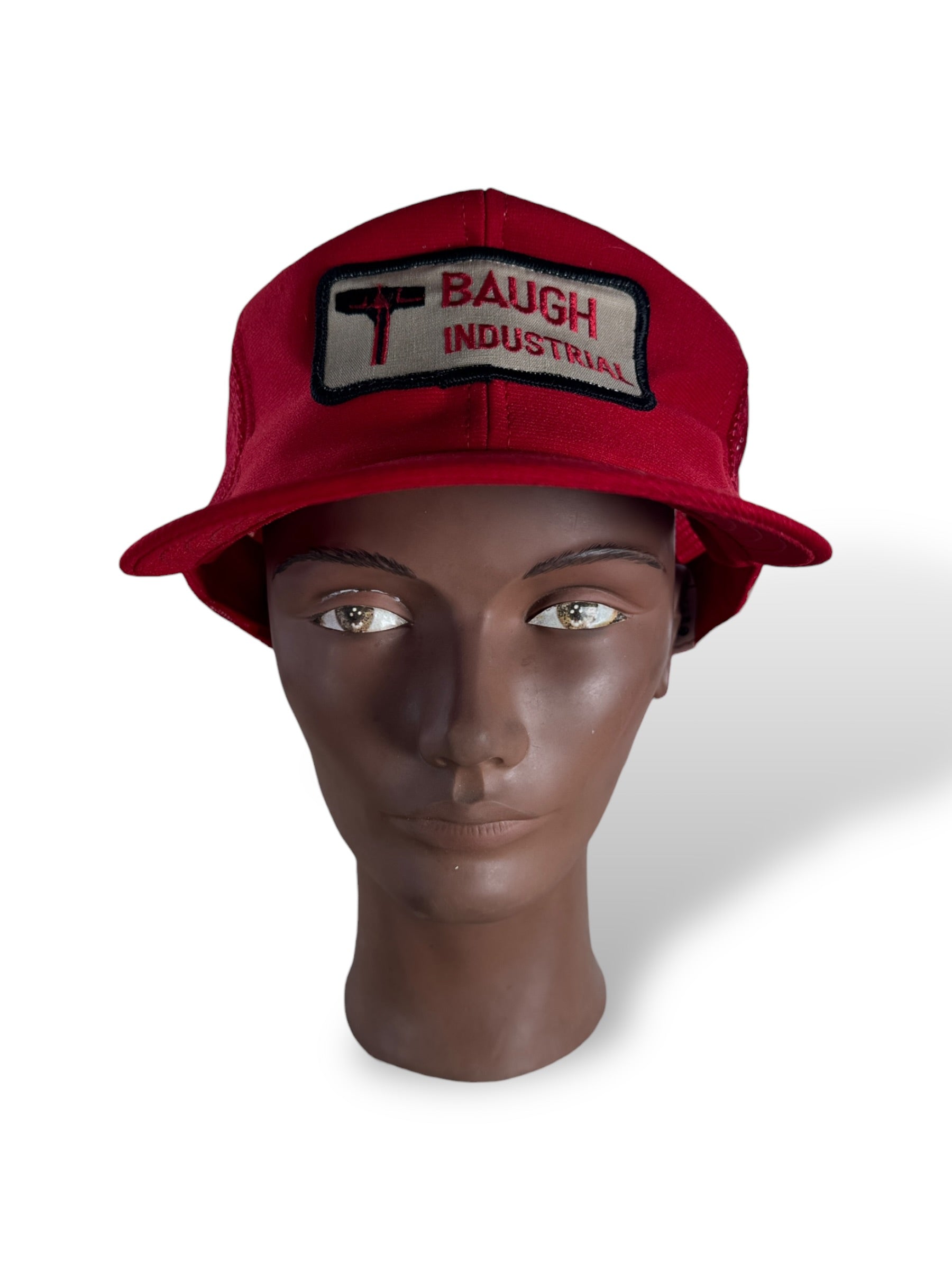 Front of Vintage Baugh Industrial Trucker Hat SZ OSFA