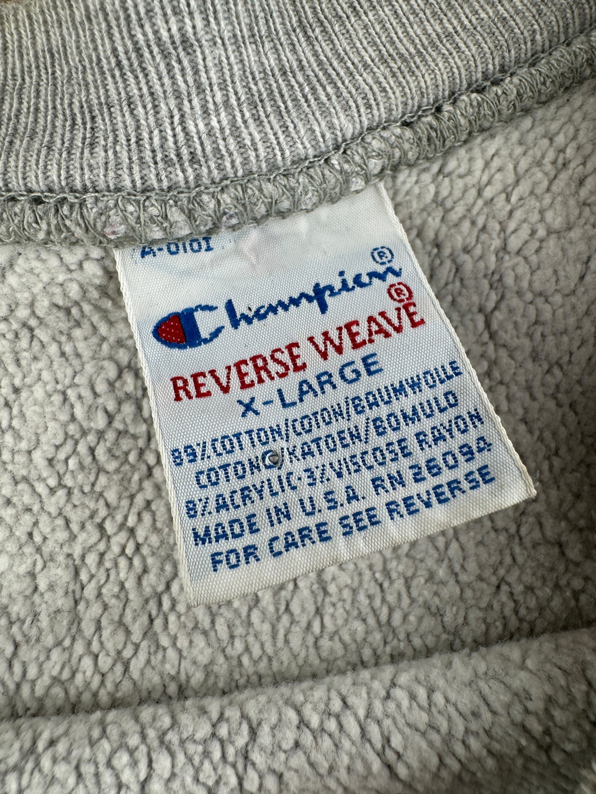 Tag on Vintage Colgate Champion Reverse Weave Crewneck SZ XL (Fits L)