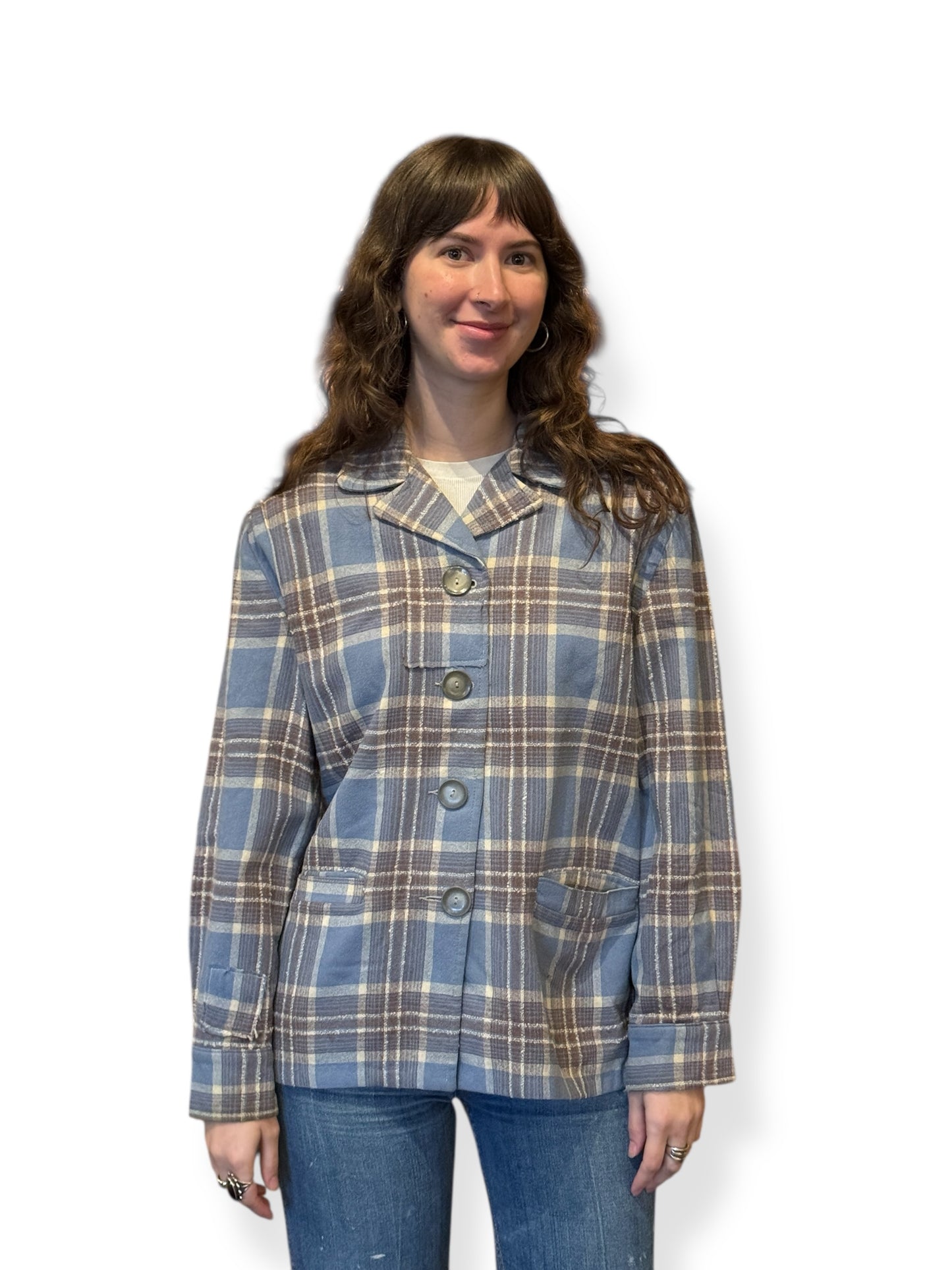 Front of Vintage 40s Merrill Woolen Mills 49er Jacket SZ M