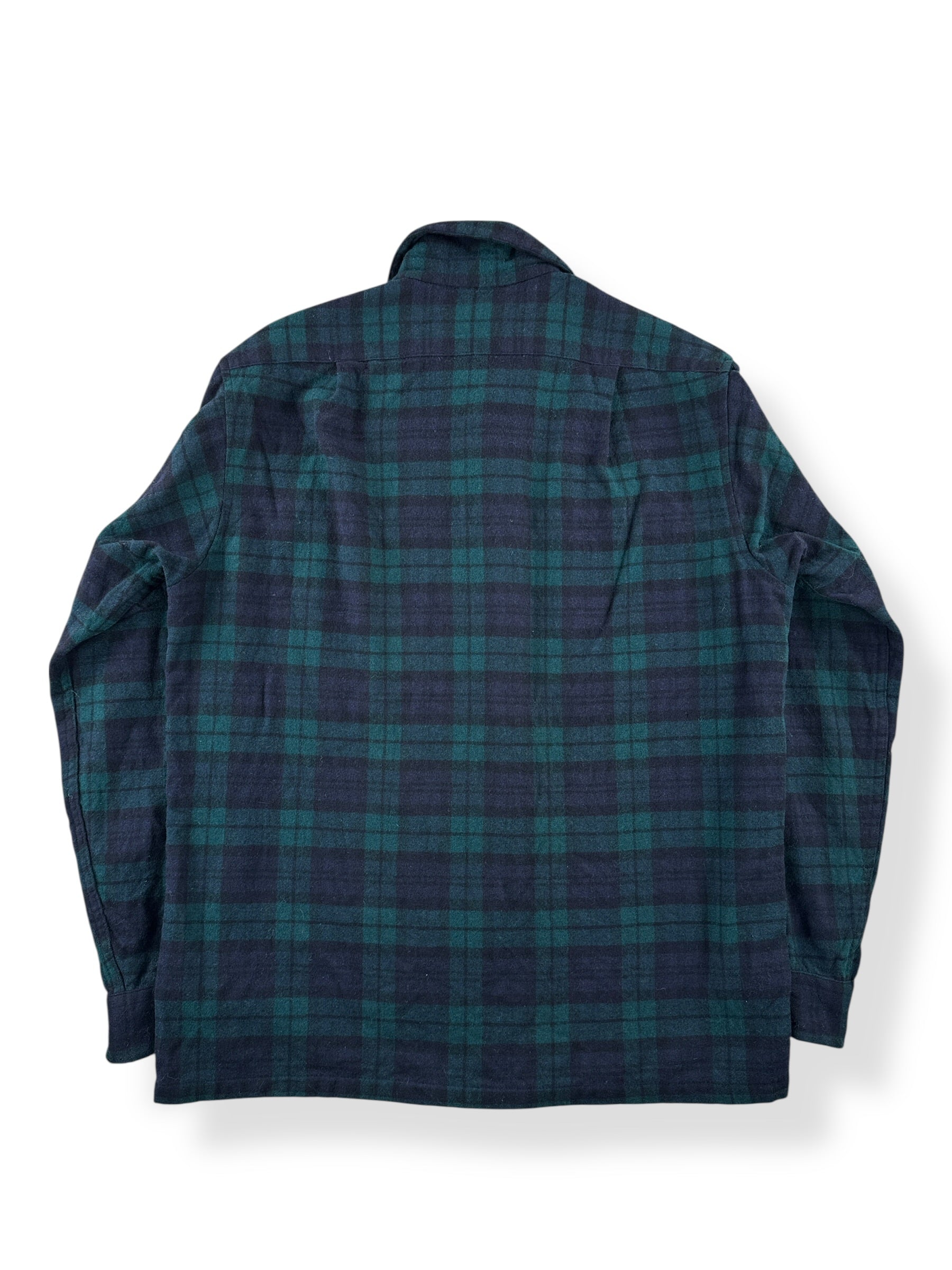 Back of Vintage Pendleton Black Watch Tartan Board Shirt SZ M