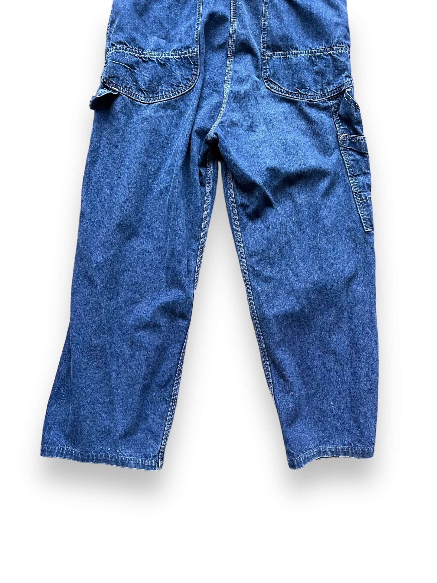 Lower Rear Legs on 70's Era Lee Jelt Denim Overalls | Vintage Denim Workwear Seattle | Seattle Vintage Denim
