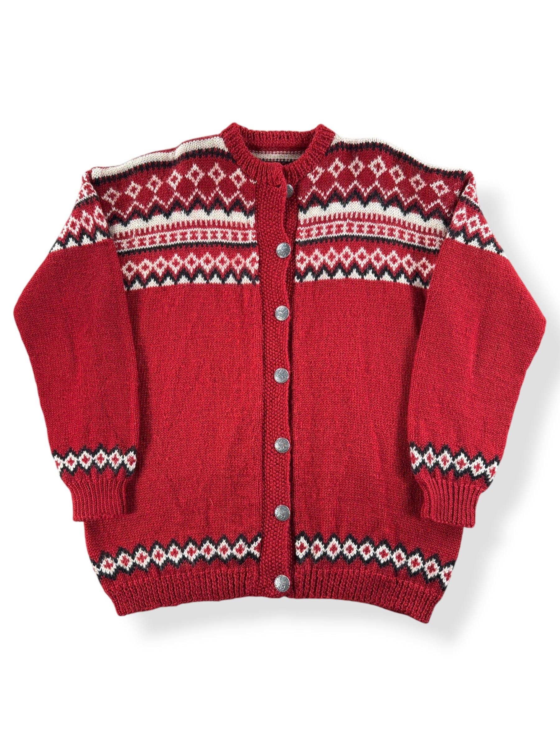Front of Vintage Nordic Style Sweater SZ S