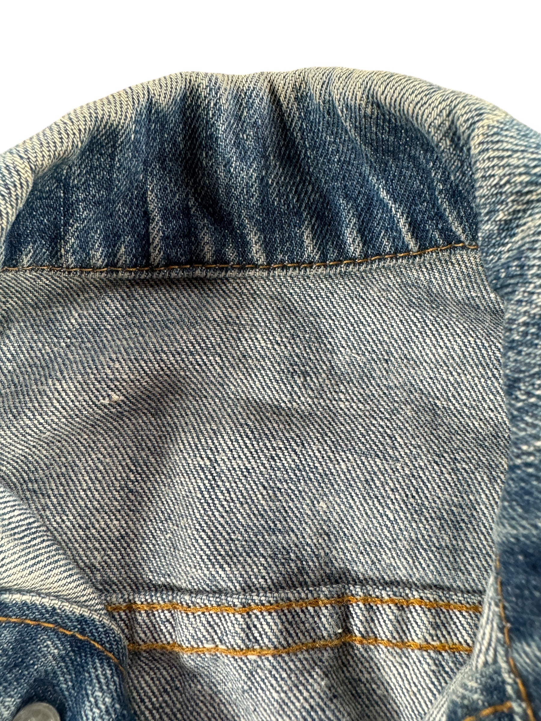 Missing Tag on Vintage Levis Orange Tab Trucker Jacket SZ XS