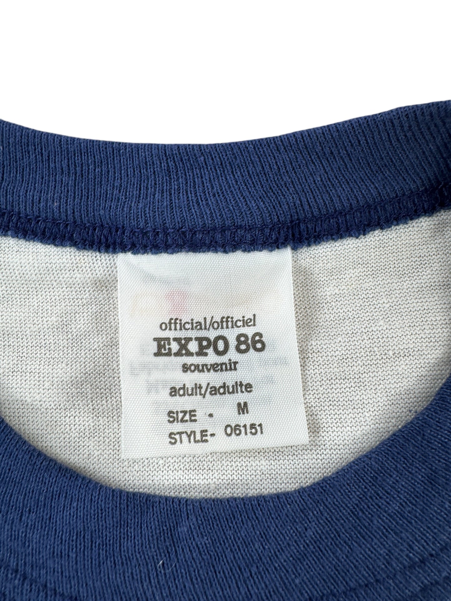 Tag on Vintage Vancouver Expo 86 Ringer Tee SZ M (Fits S)