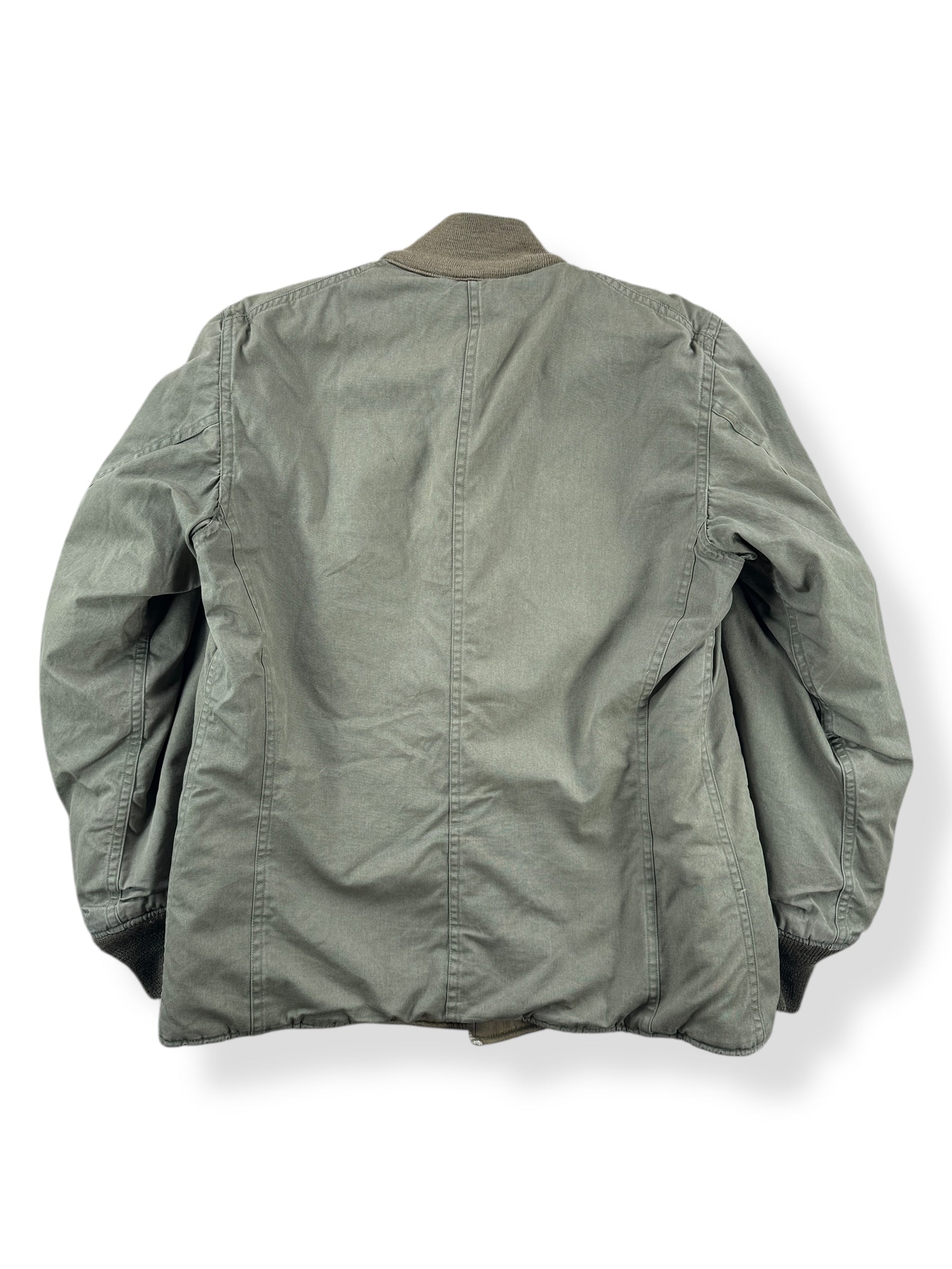 Back of Vintage WWII Field Jacket Pile Liner SZ M