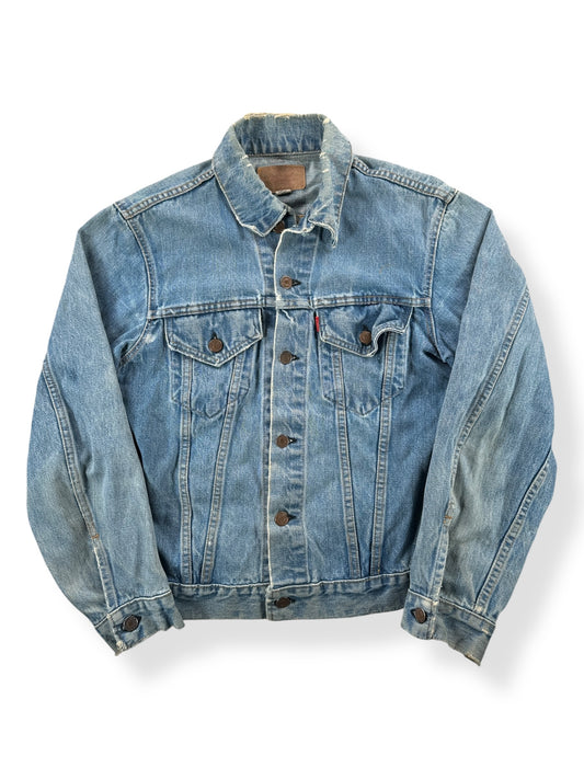 Front of Vintage Light Wash Levis Big E Type 3 Jacket SZ S