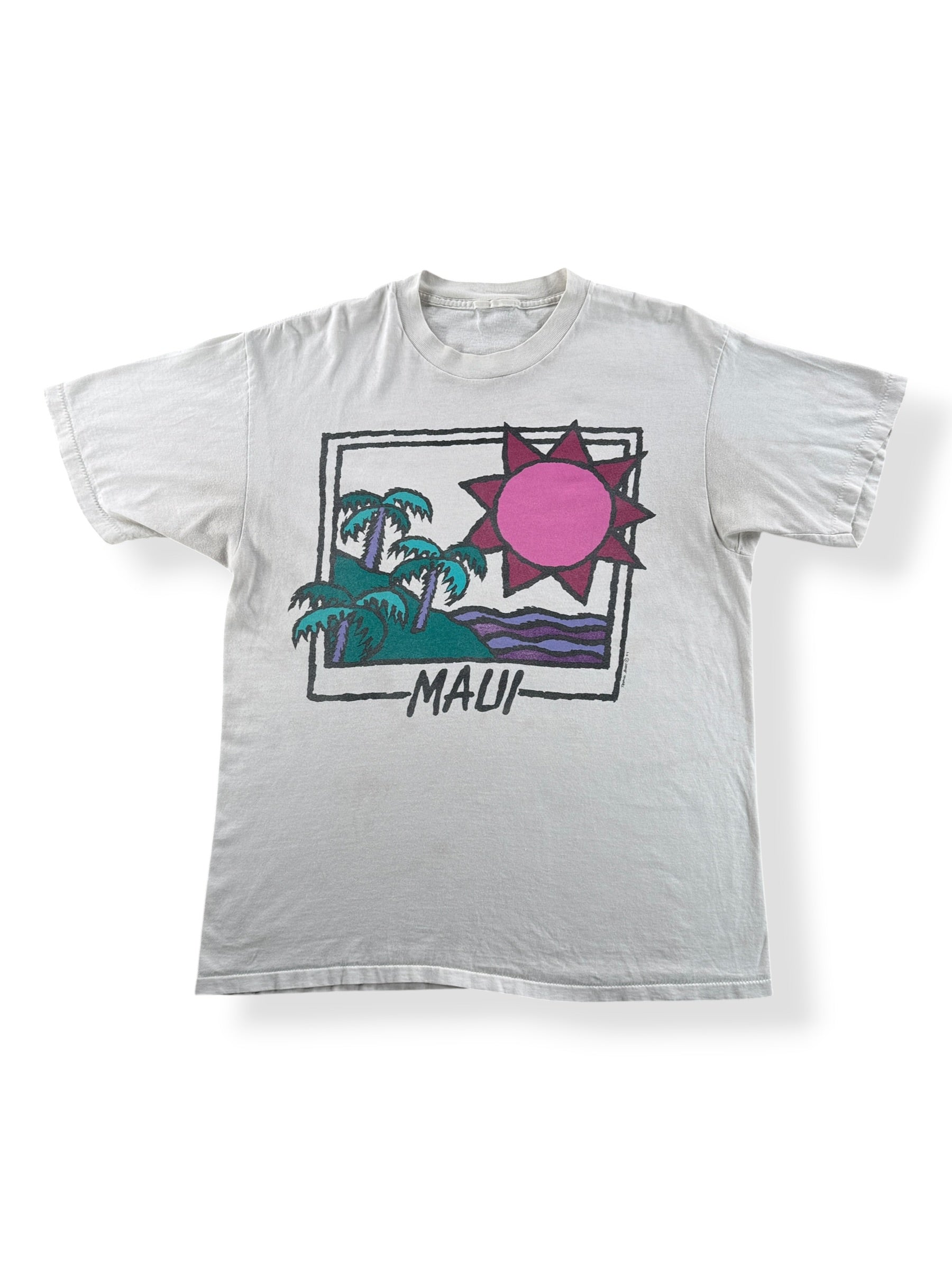 Front of Vintage Maui Tee SZ L