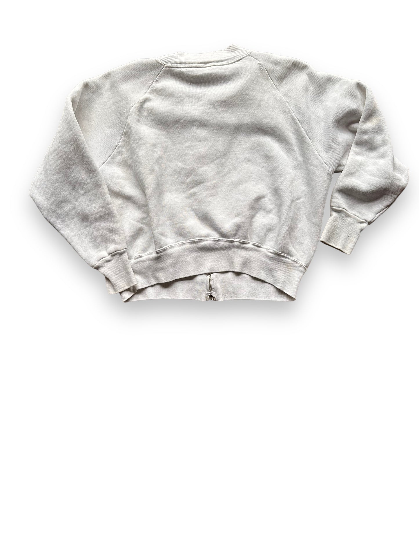 Rear View of Vintage Russell Quality Sportswear Zip Up Sweatshirt SZ XL | Vintage Sweatshirt Seattle | Barn Owl Vintage Seattle