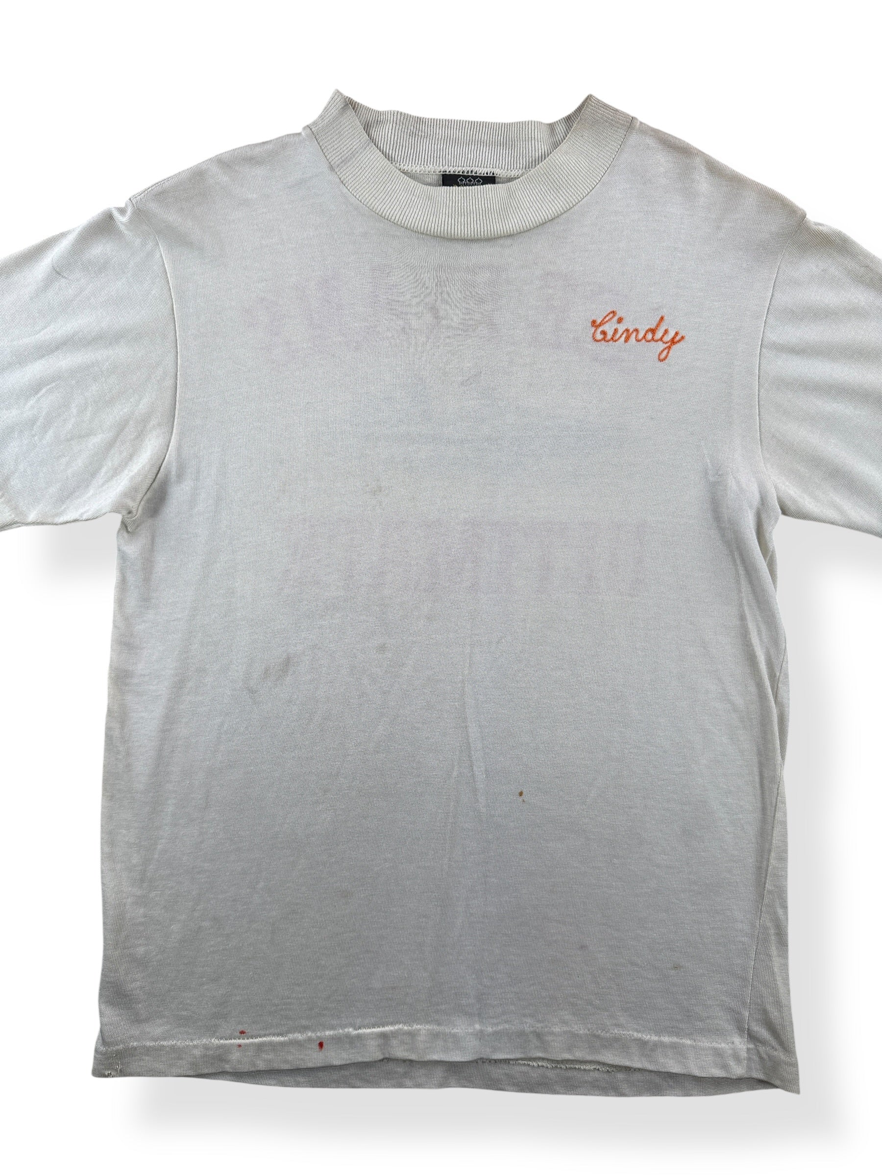 Front Close Up of Vintage 60s Durene Lee Ryan's Ultimate Speedboat Tee SZ M