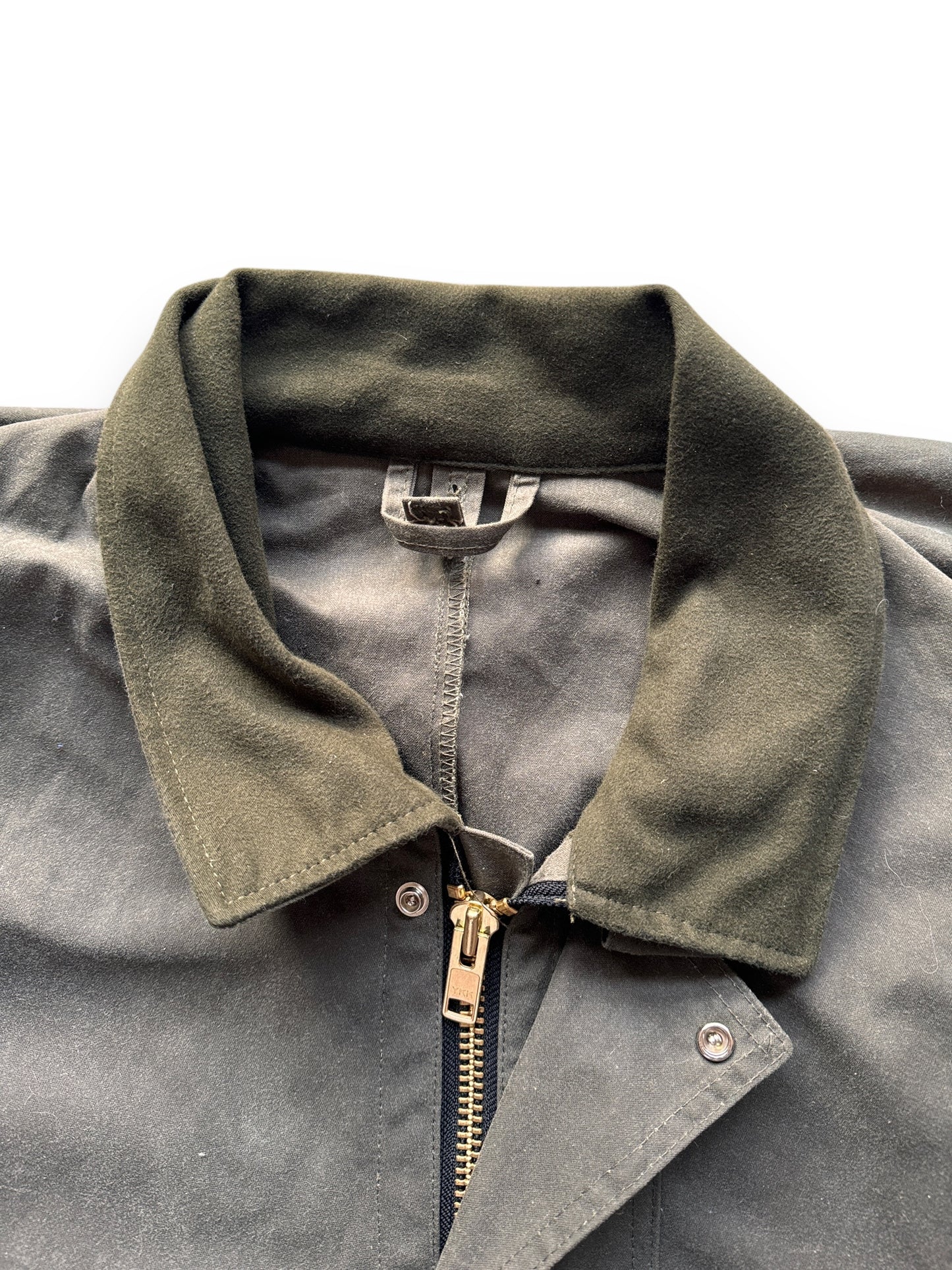 collar of Vintage Filson Shelter Cloth Packer Coat SZ XL XL-Long