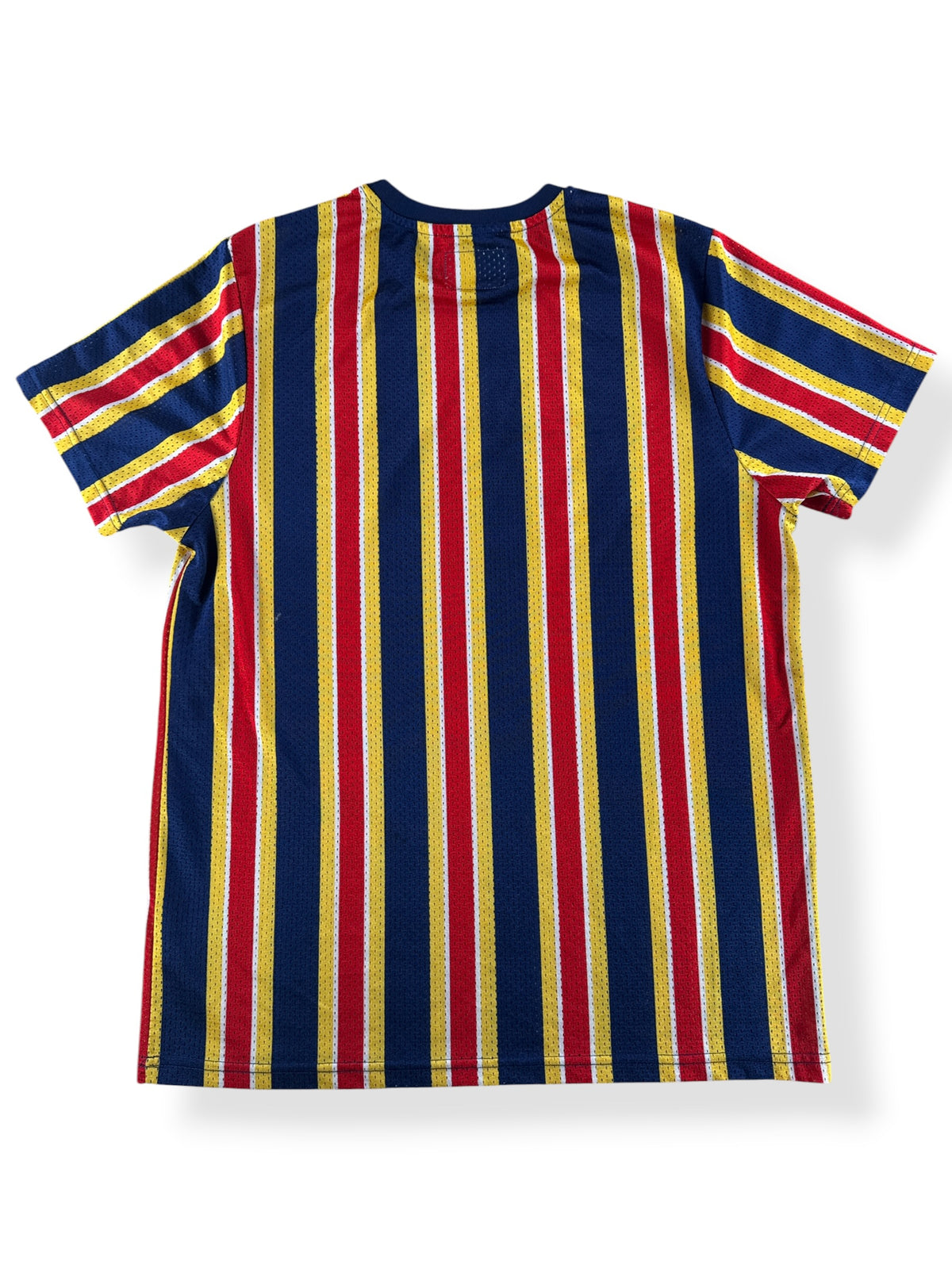 Back of Vintage Striped Mesh Jersey SZ M