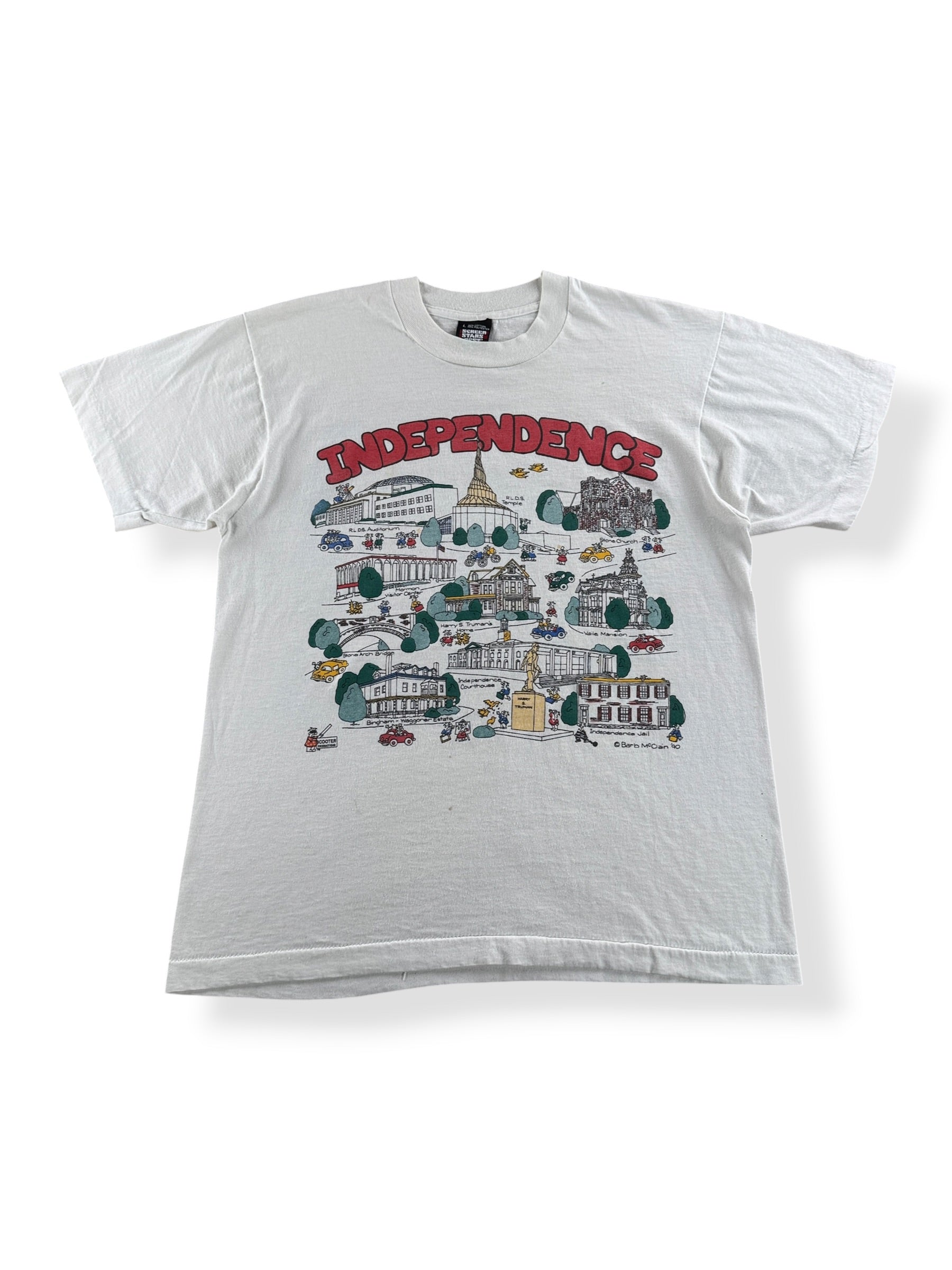 Front of Vintage Independence Missouri Tee SZ L (Fits M)