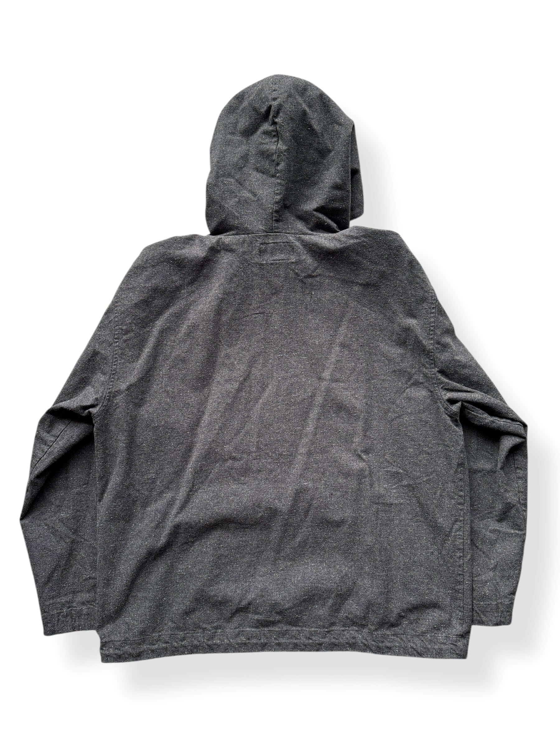 Back of Filson Grey Chamois Pullover Anorak SZ M