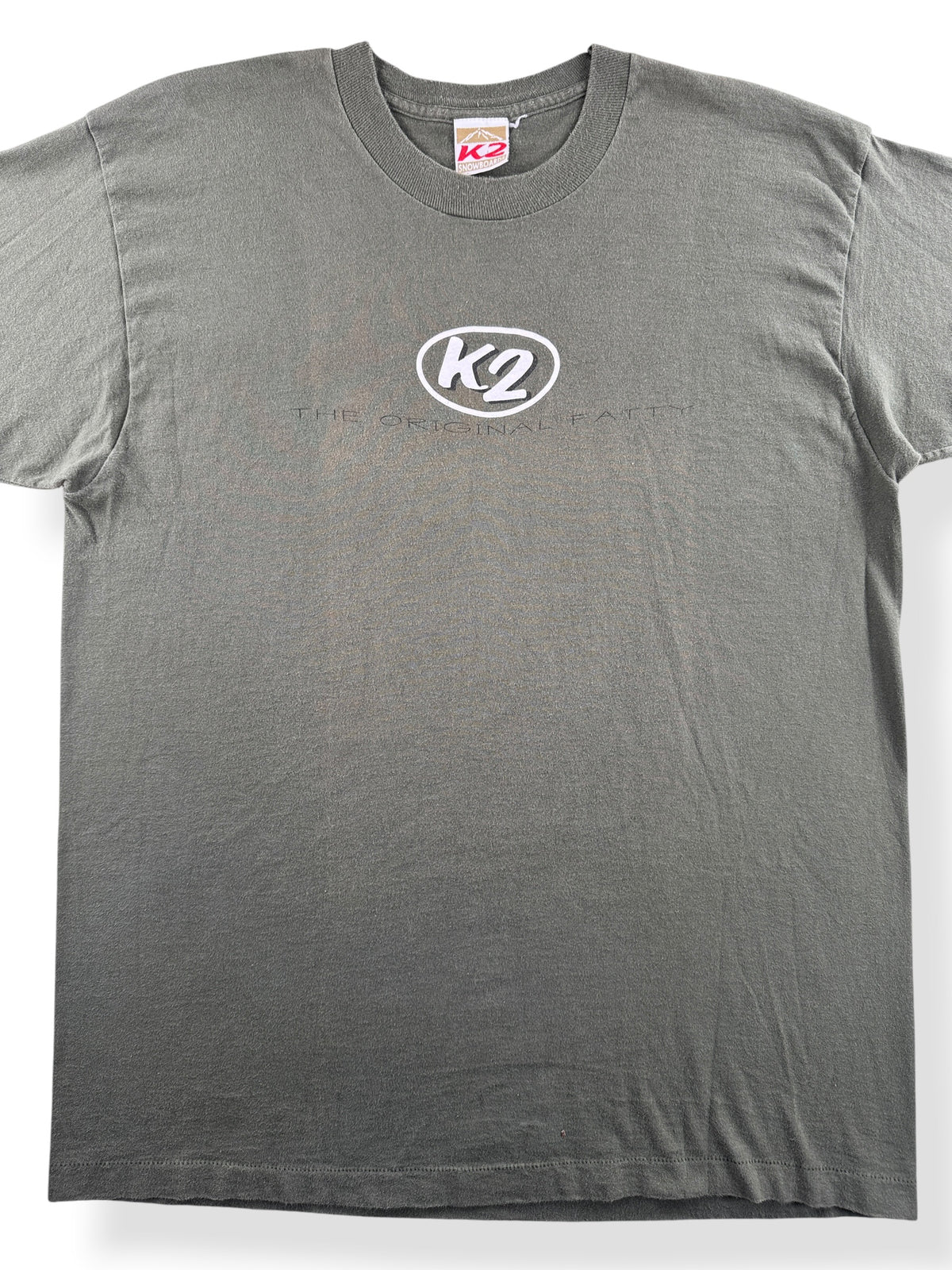 Close-up of Vintage 90s K2 Snowboards Tee SZ XL