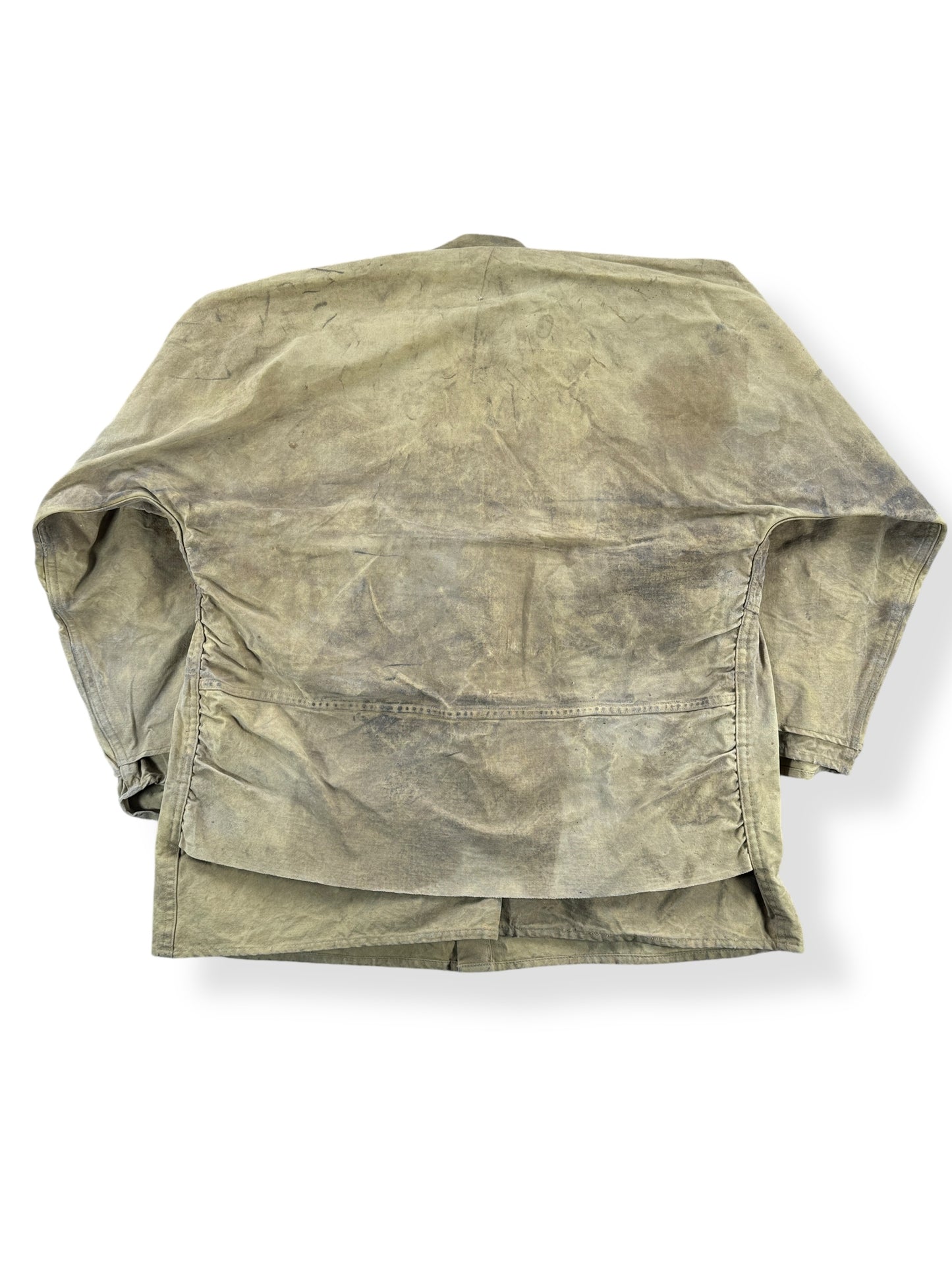 Back of Vintage Drybak Tin Cloth Jacket SZ M