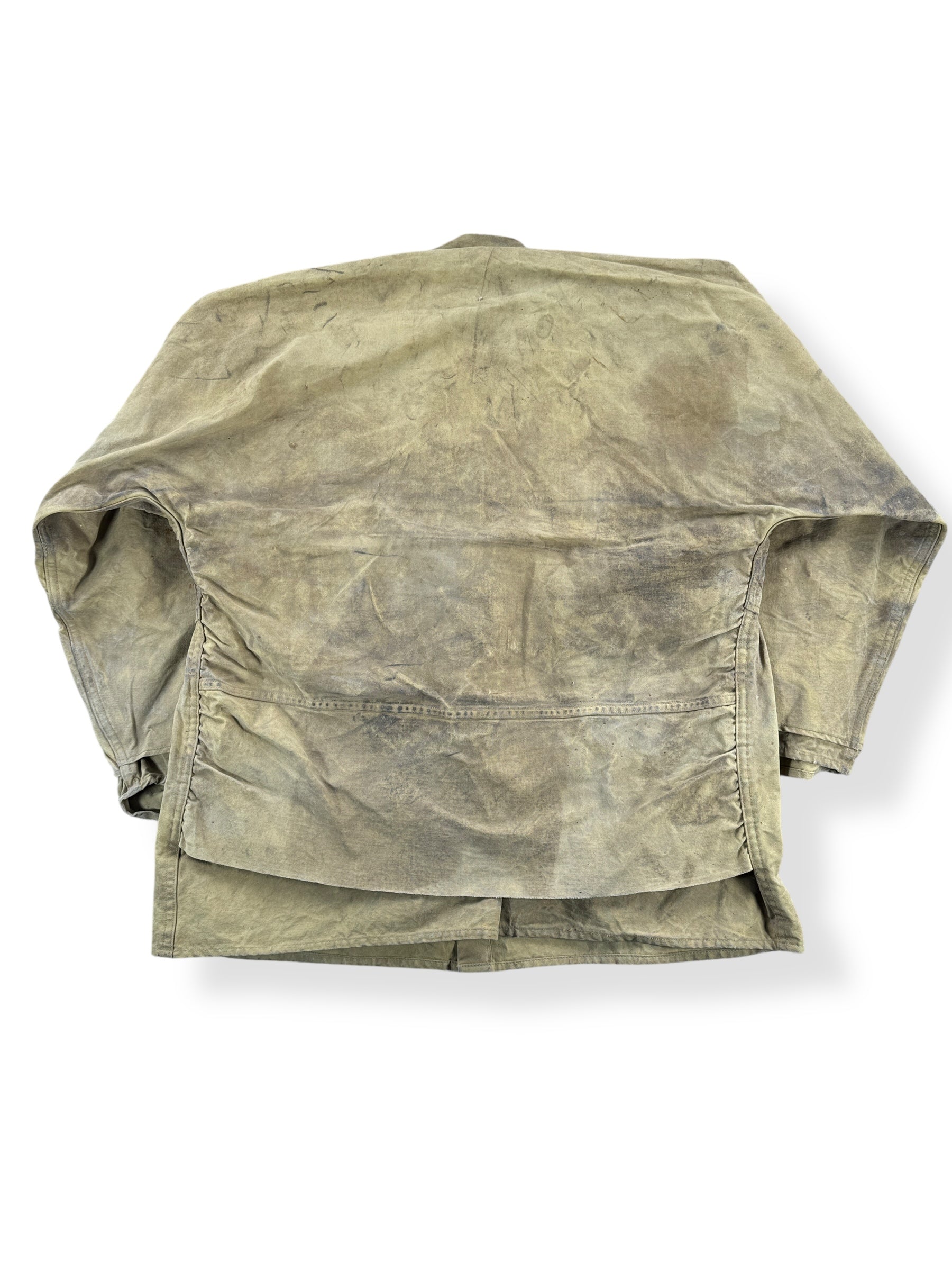 Back of Vintage Drybak Tin Cloth Jacket SZ M
