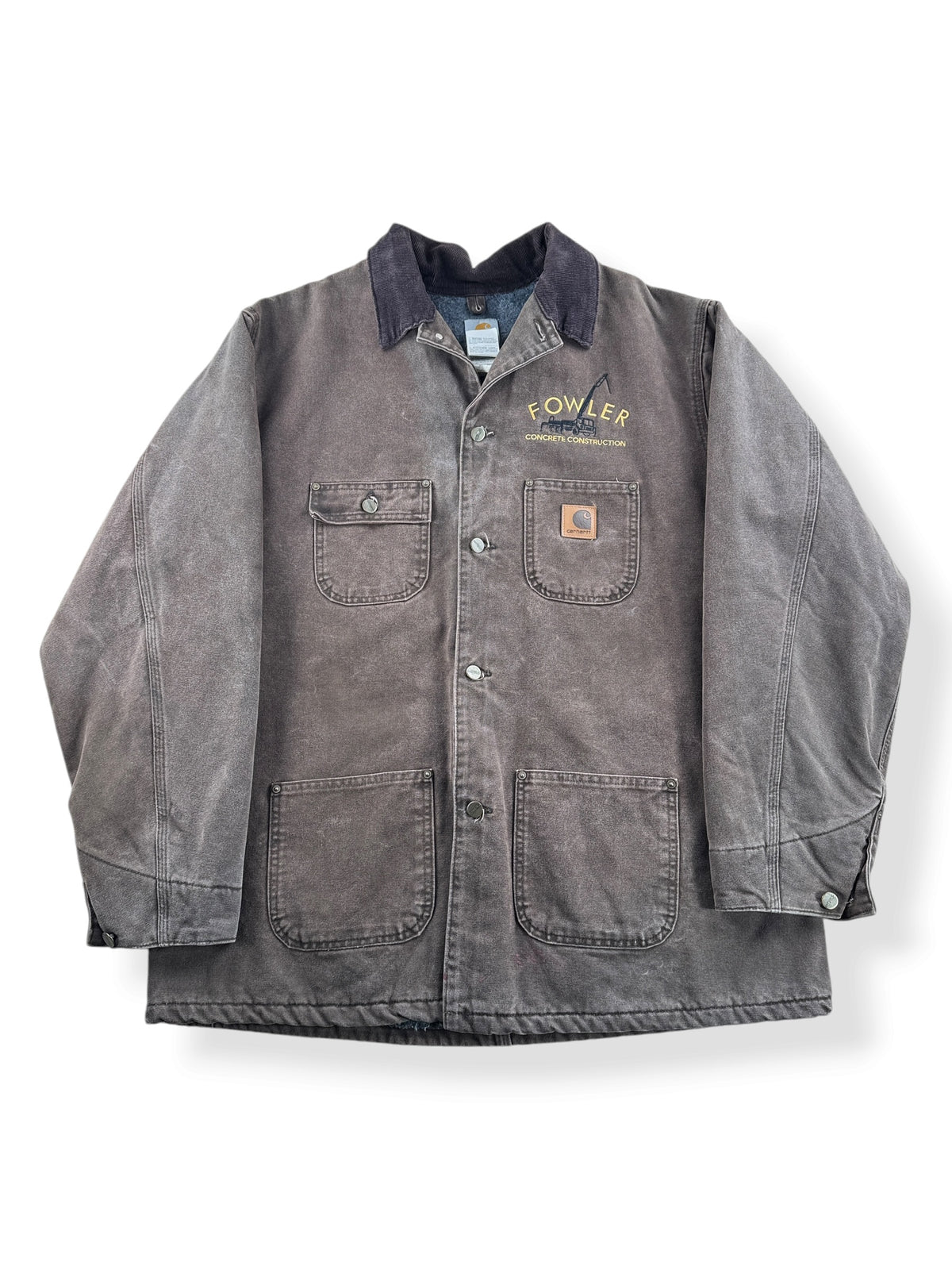 Front of Vintage Brown Carhartt Chore Jacket SZ XL