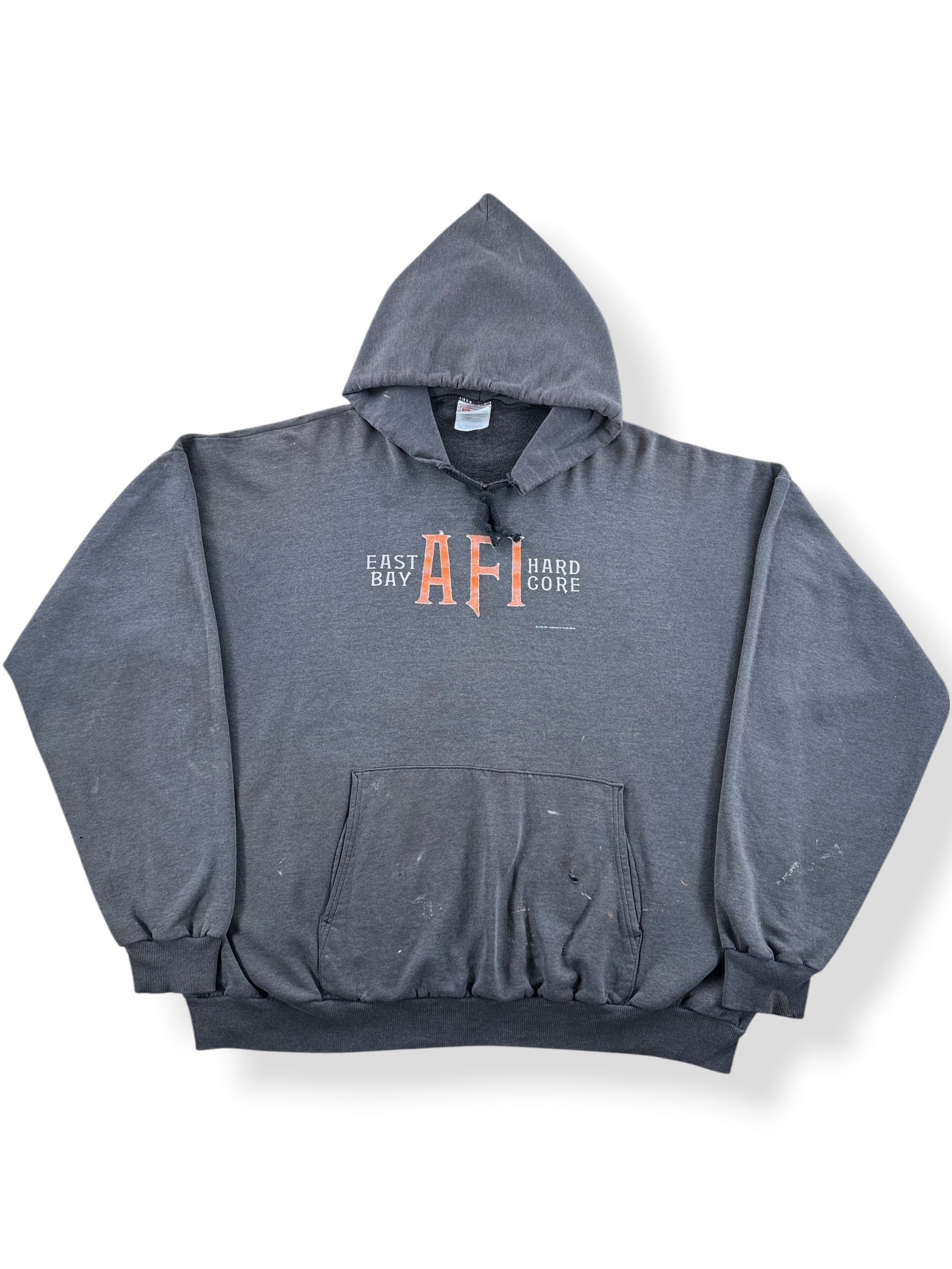 Front of Vintage AFI Thrashed Hoodie SZ XXL