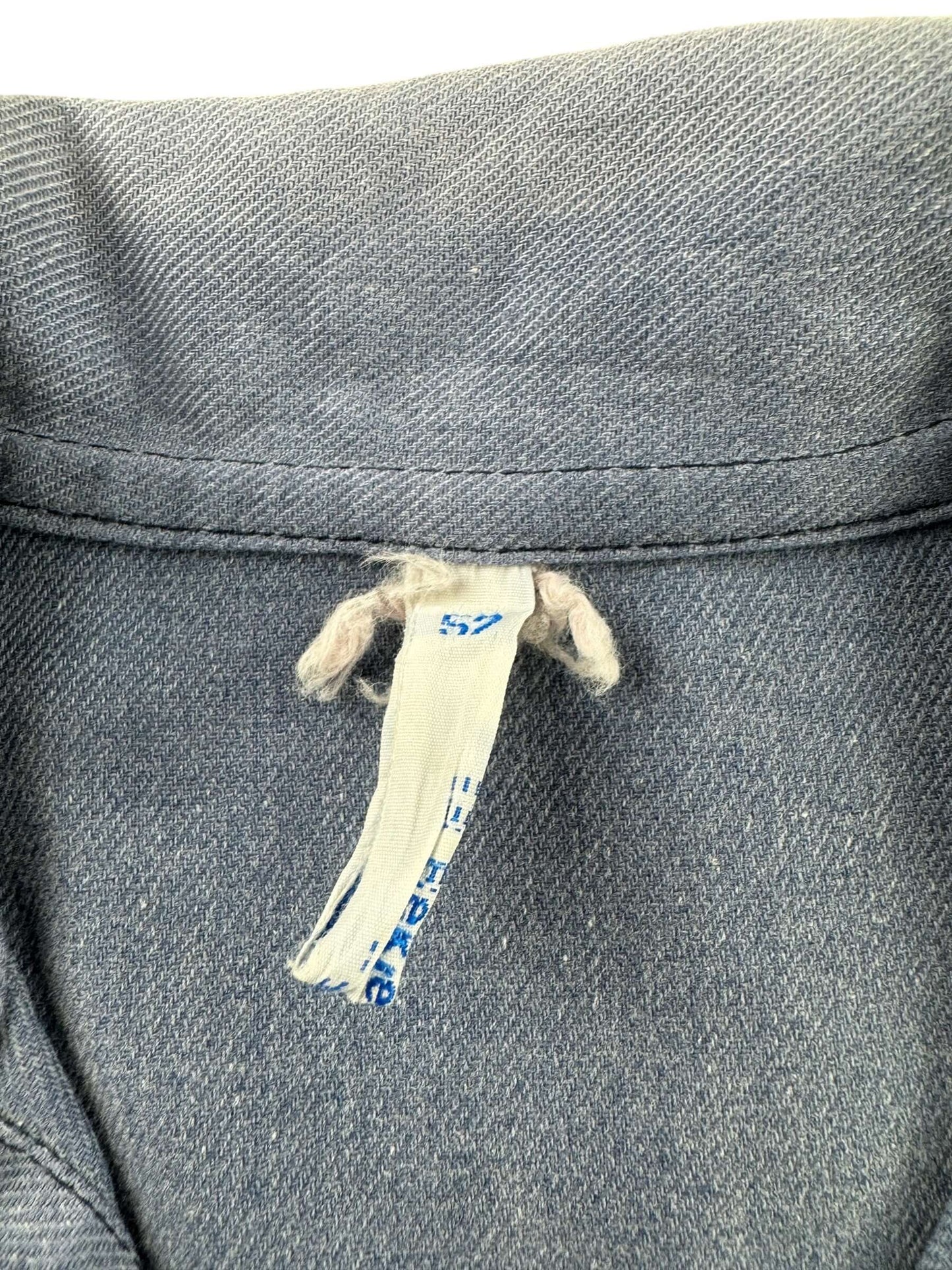 Tag on Vintage Faded French Chore Coat SZ L