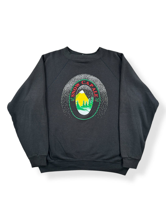 Front of Vintage Festive Snowcap Ale Crewneck SZ L