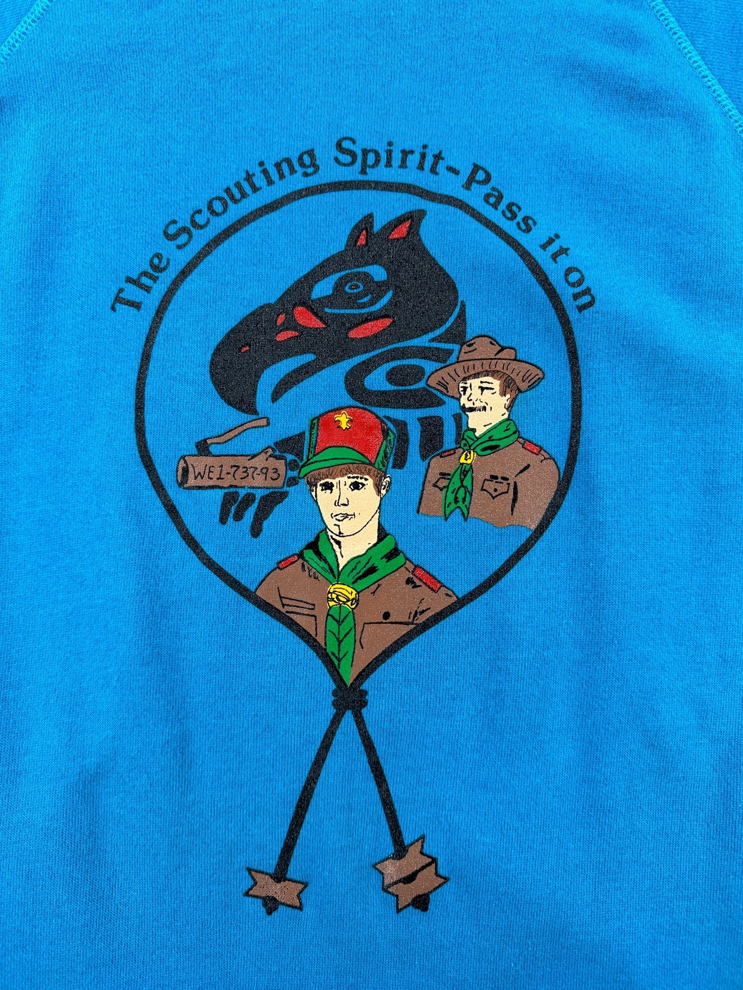 Graphic of Vintage Scouting Spirit Crewneck SZ L
