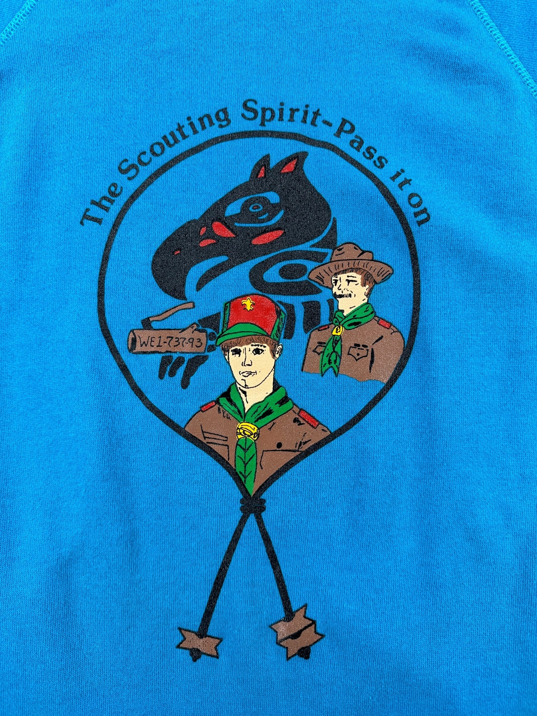 Graphic of Vintage Scouting Spirit Crewneck SZ L