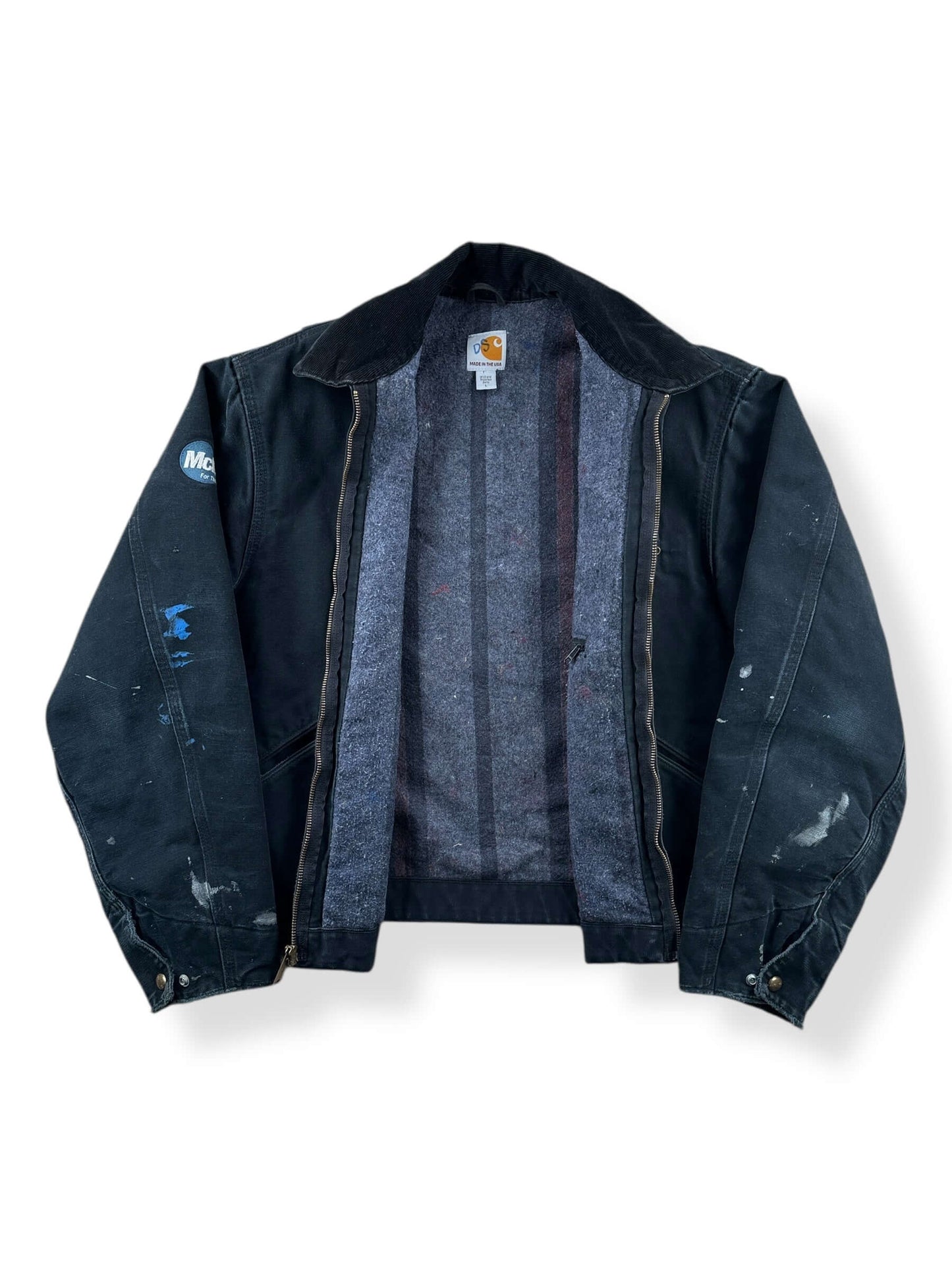 Inside of Vintage MIUSA Carhartt Detroit Jacket SZ L