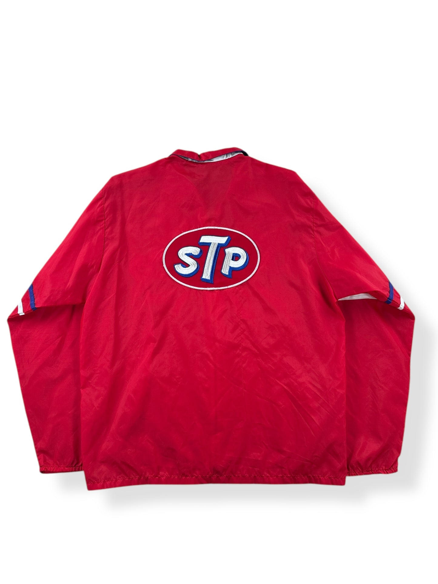 Back of Vintage STP Nylon Racing Jacket SZ M
