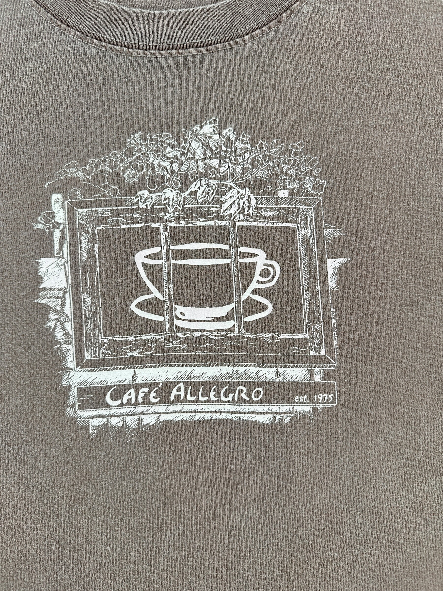Graphic of Vintage Seattle Cafe Allegro Tee SZ L