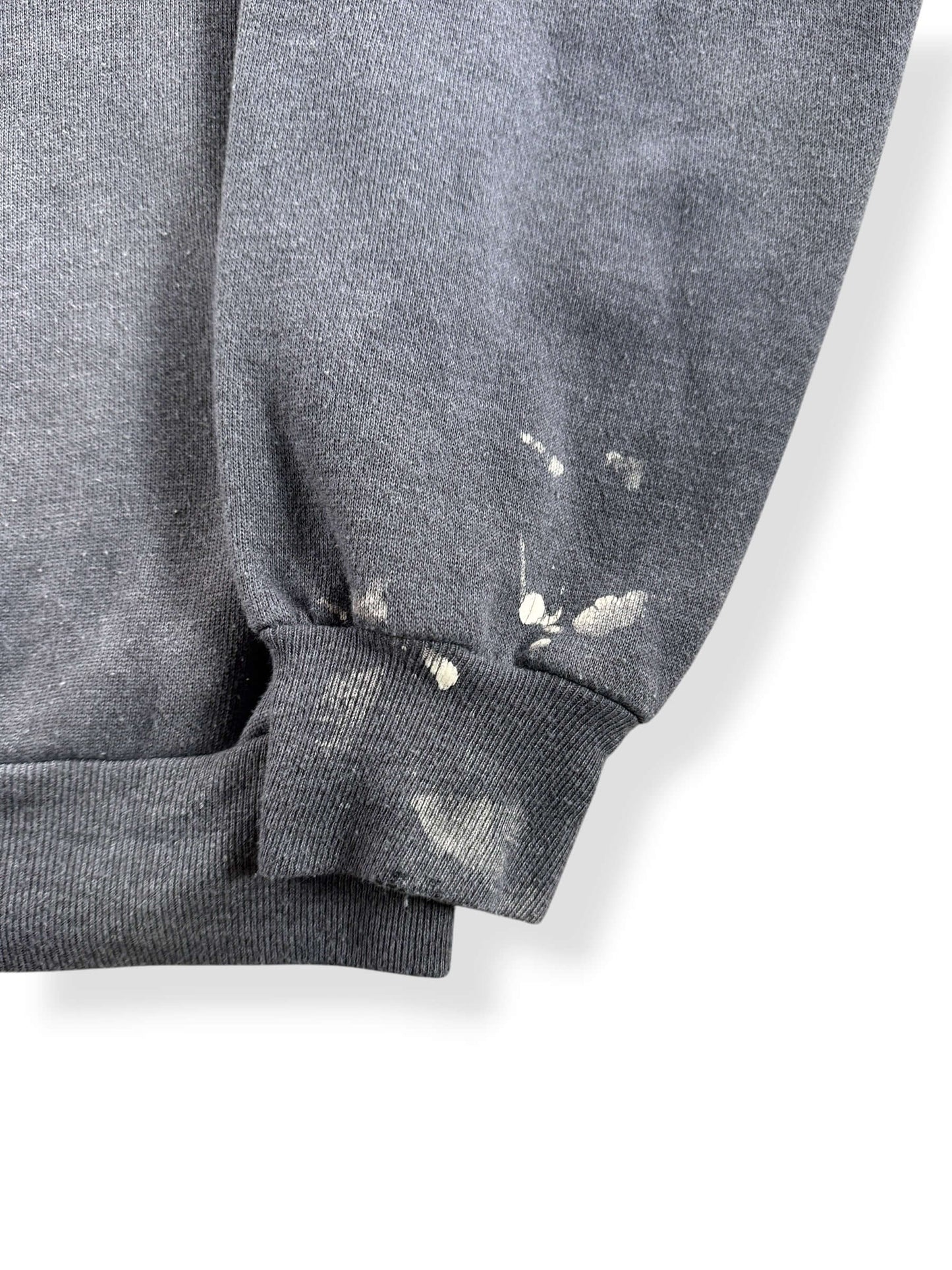 Staining on Vintage Russell Athletic Blank Grey Sweatshirt SZ S