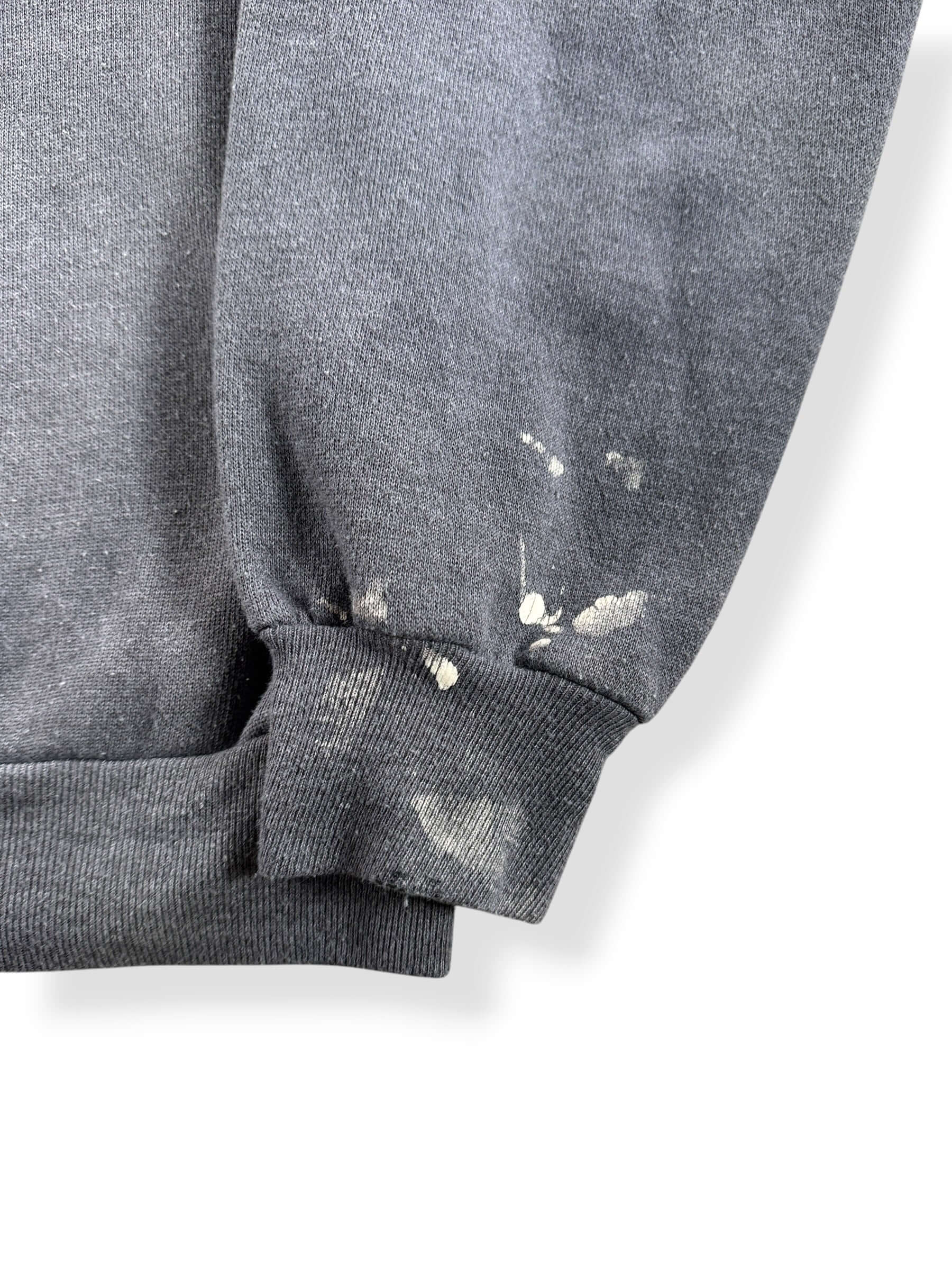 Staining on Vintage Russell Athletic Blank Grey Sweatshirt SZ S
