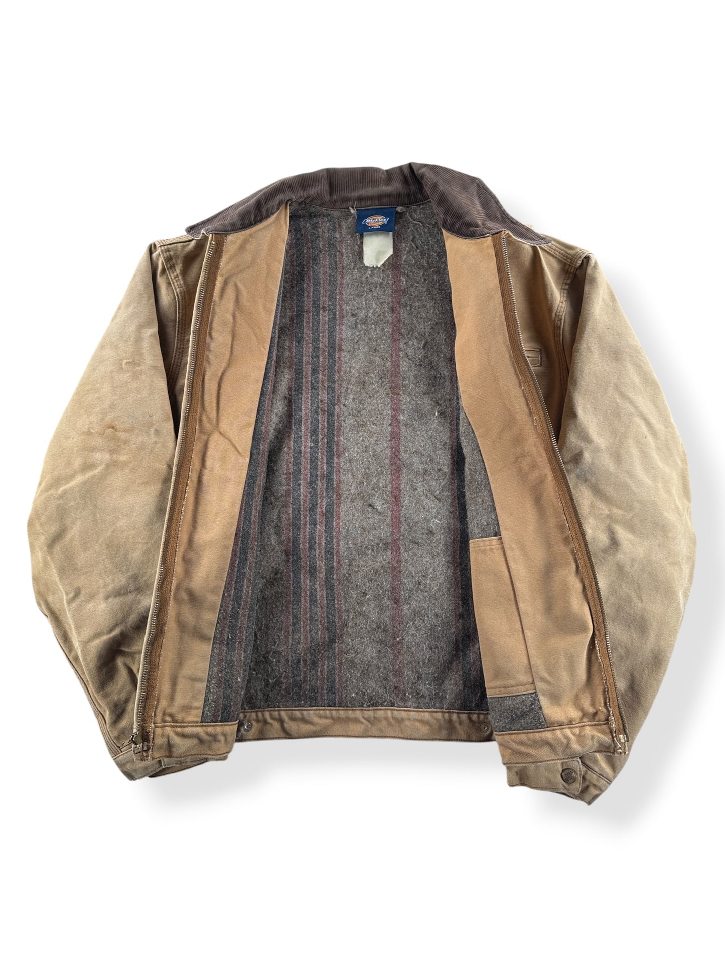 Inside of Vintage Dickies Blanket Lined Zip Up Jacket SZ XL