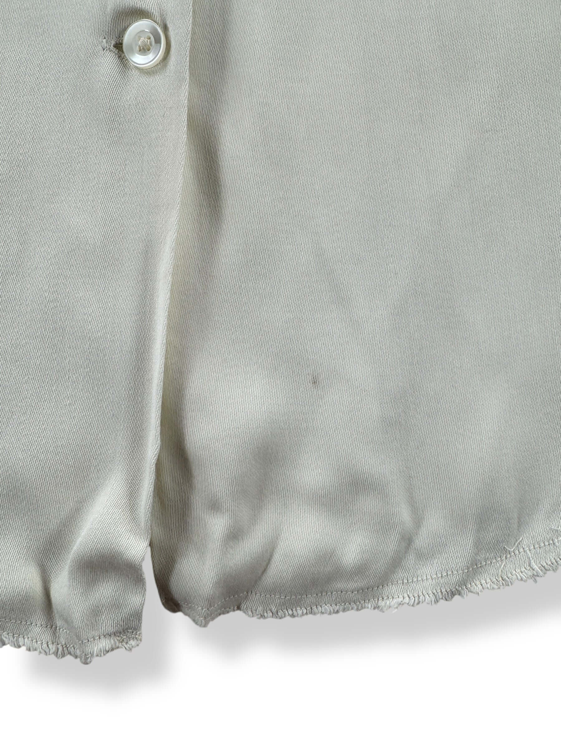 Stain on Vintage Hazel Sinn Crossley Bowling Shirt SZ 34