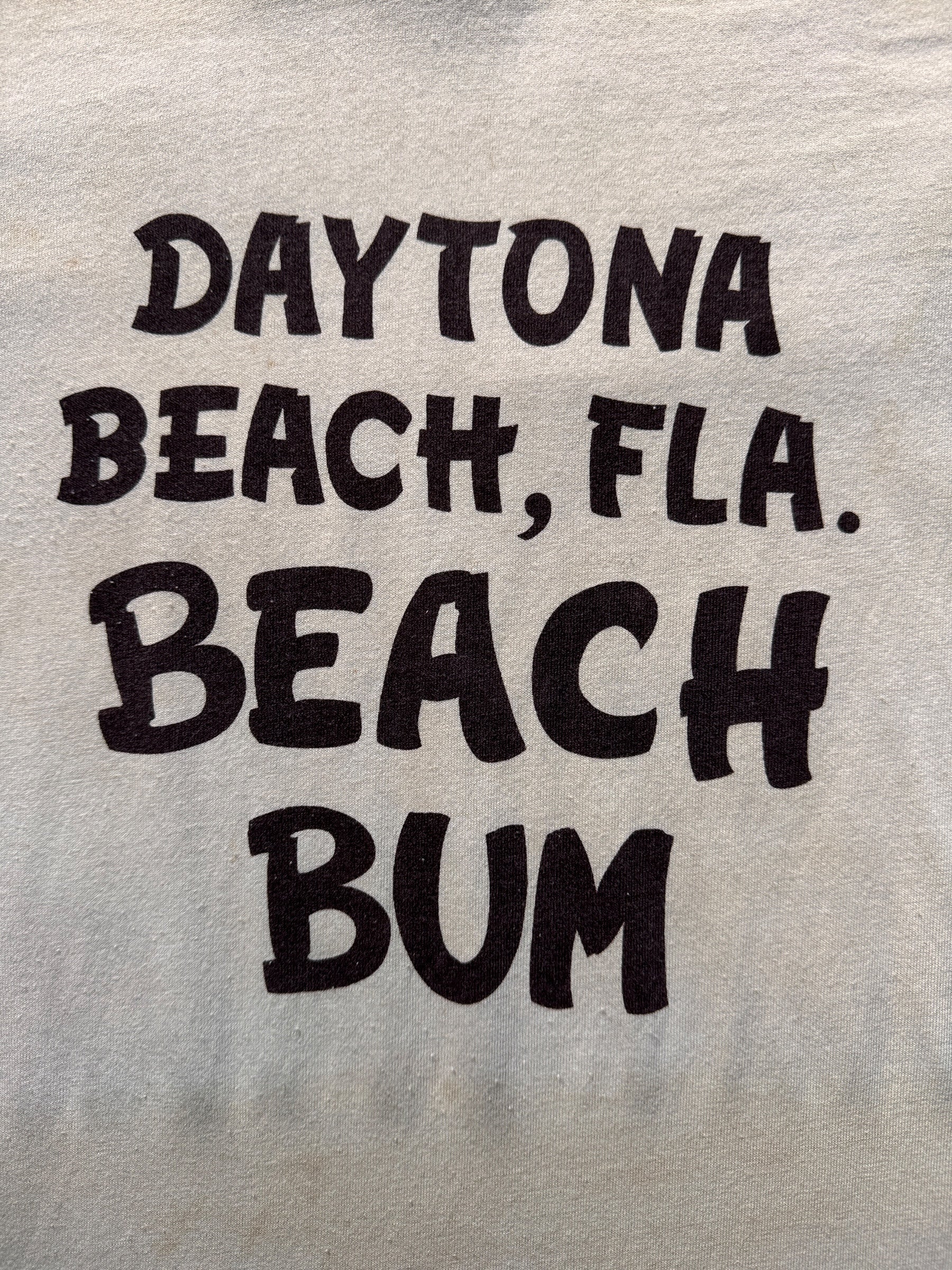 front graphic of Vintage Daytona Beach Florida Ringer Tee SZ XS