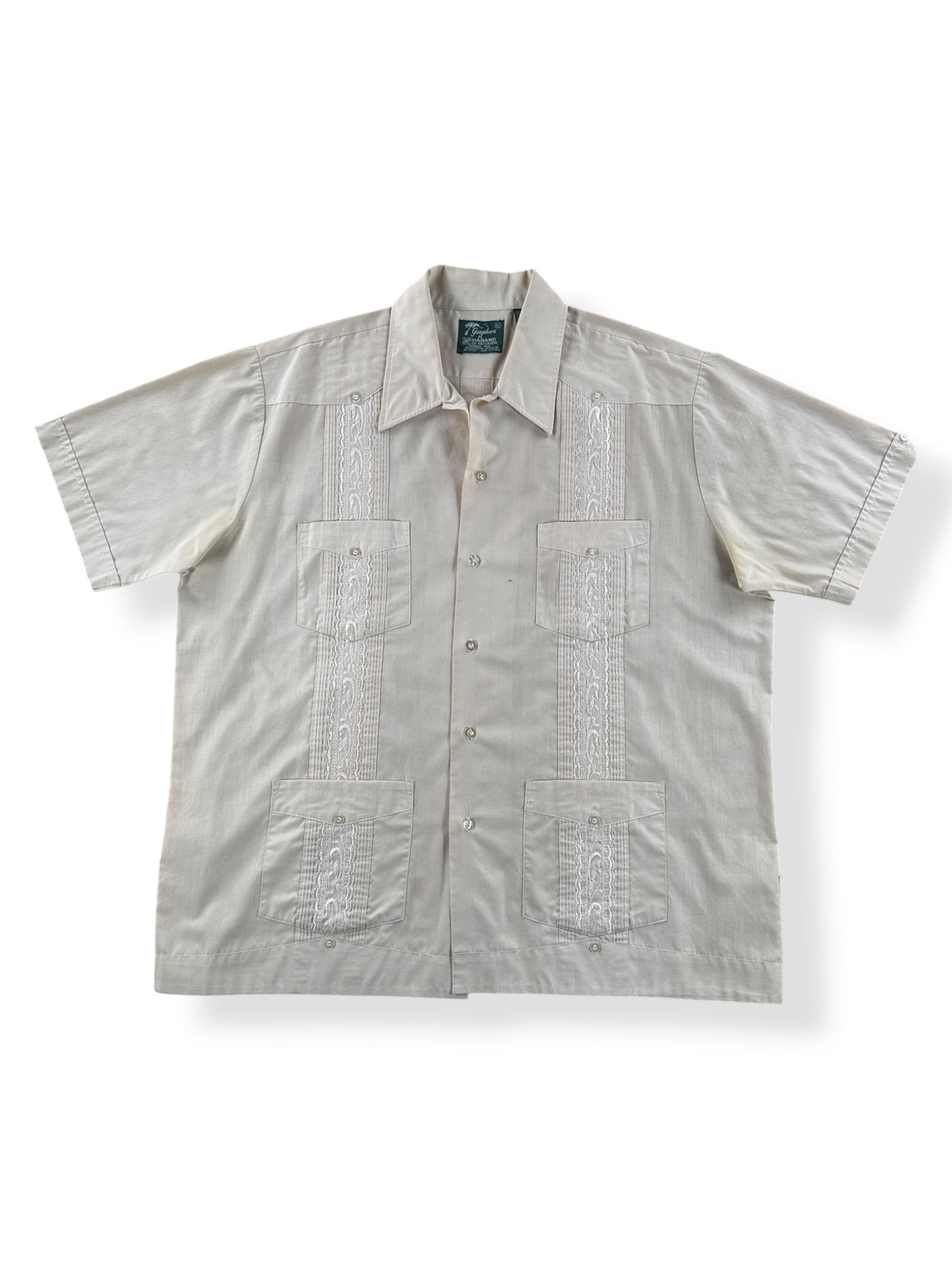 Front of Vintage Haband Guayabera Shirt SZ XL