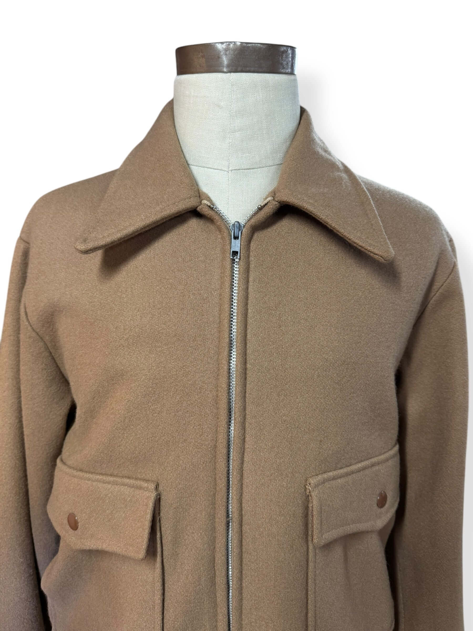 Front view of 1970s Upstream Sportswear Wool Jacket L