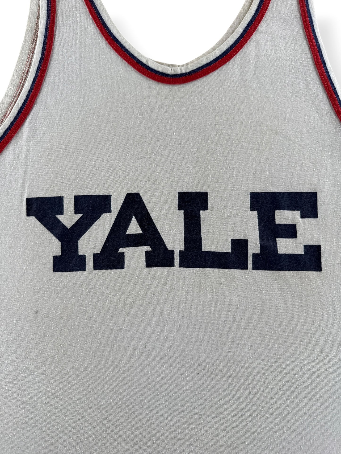 Front lettering on Vintage Yale Tank Top SZ S