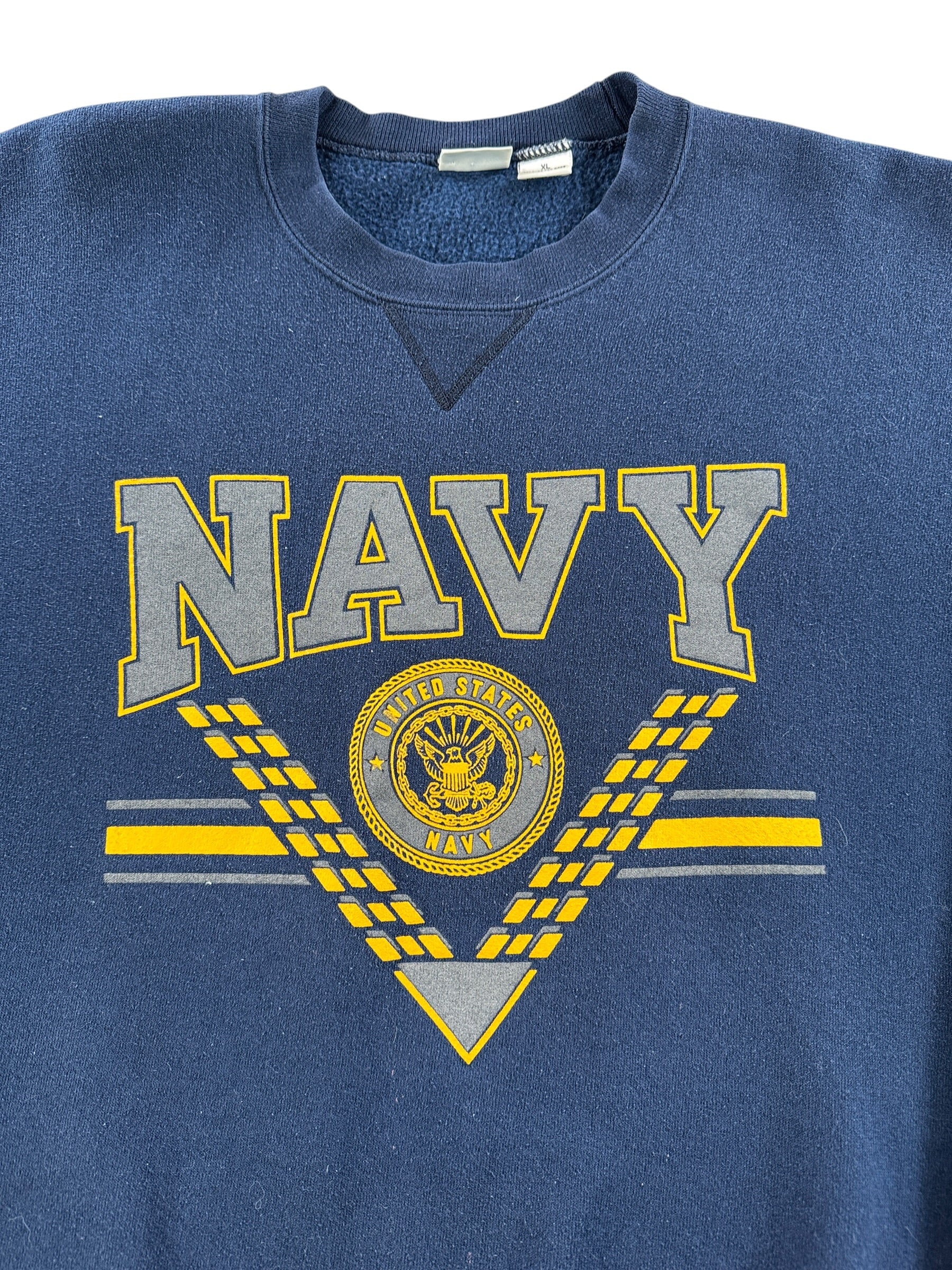 Graphic of Vintage US Navy Crewneck SZ XL