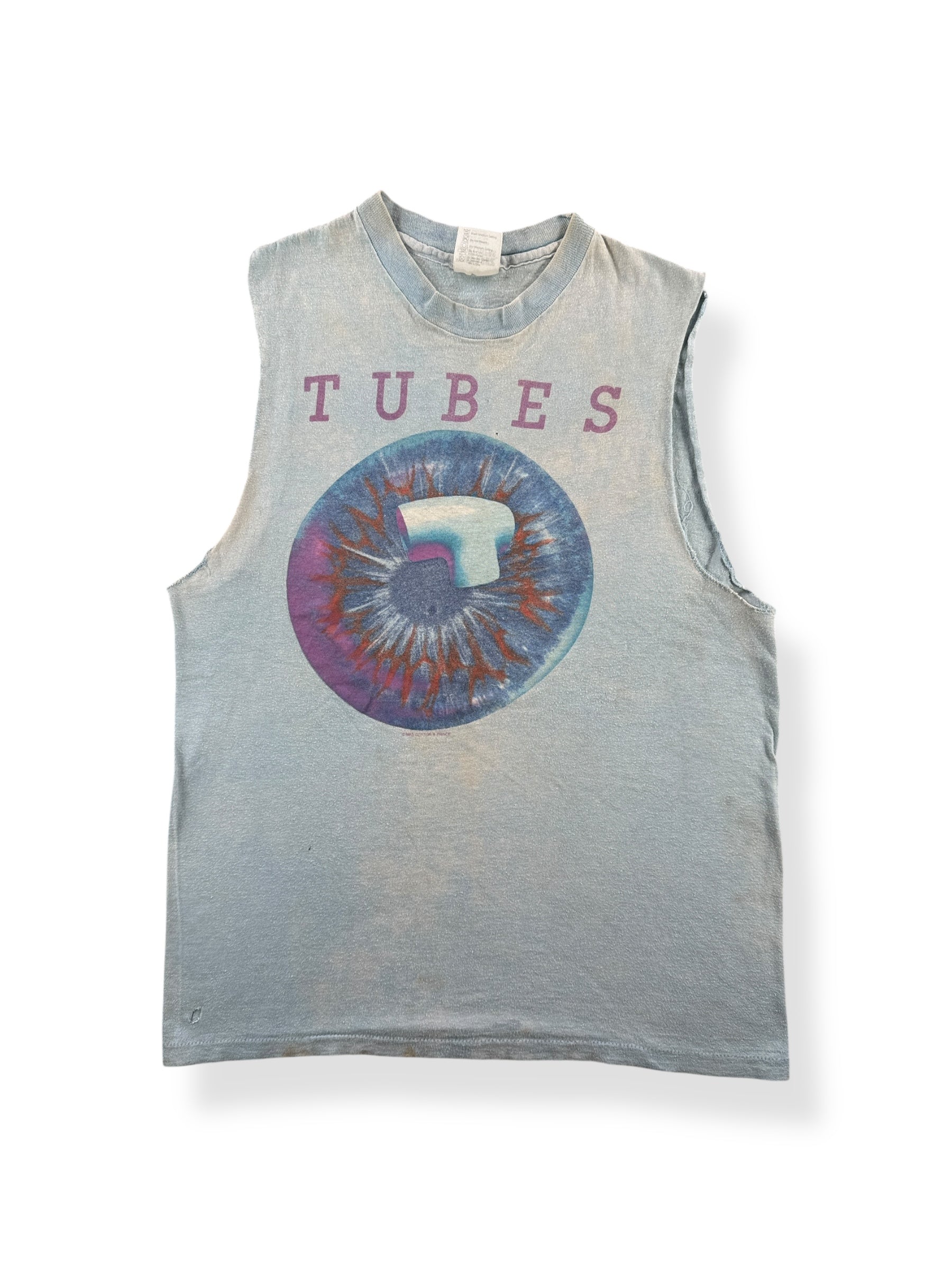 Front of Vintage 1983 Tubes Chopper Tank Top SZ S