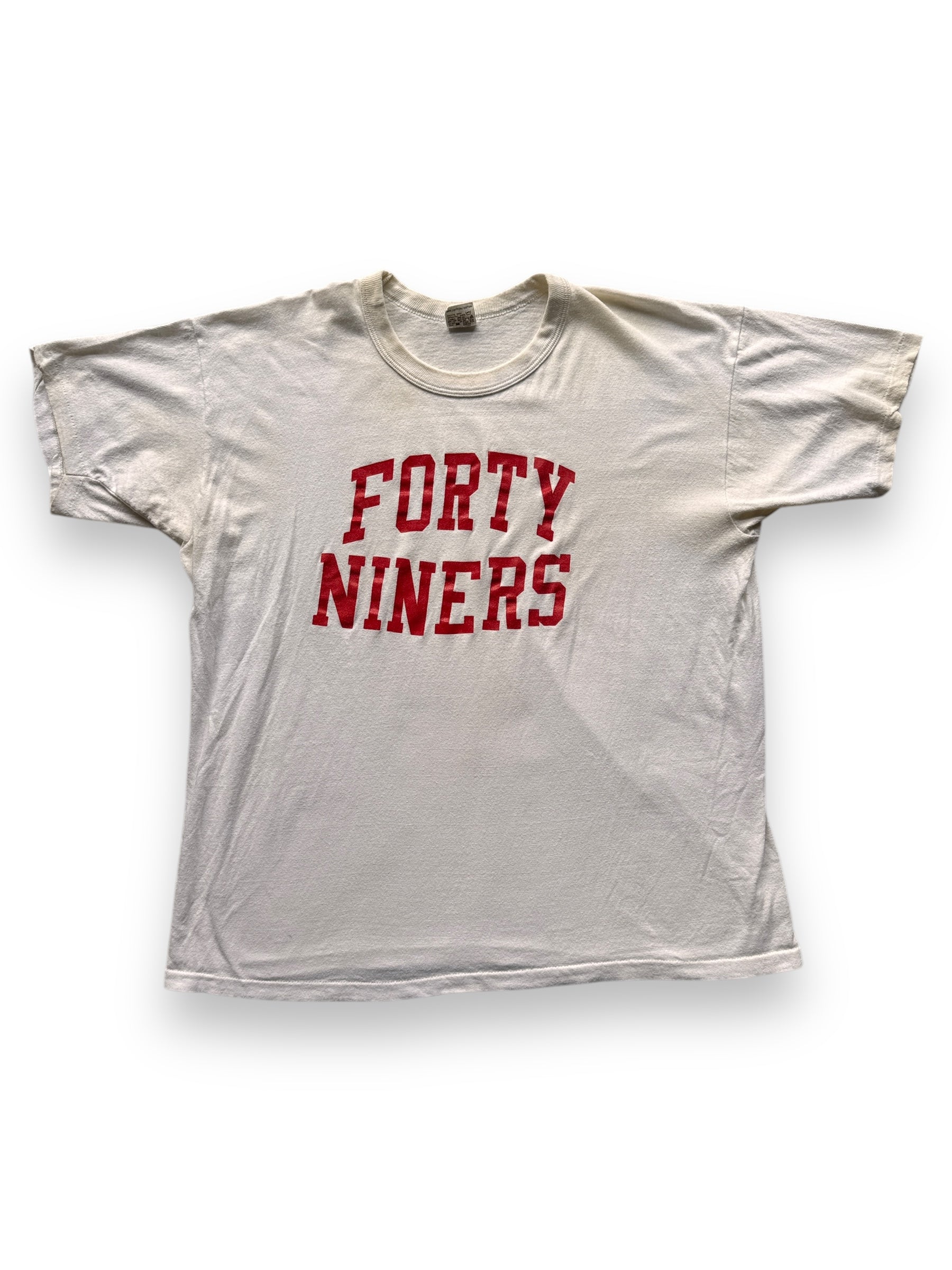 front of Vintage Forty Niners Tee SZ XL