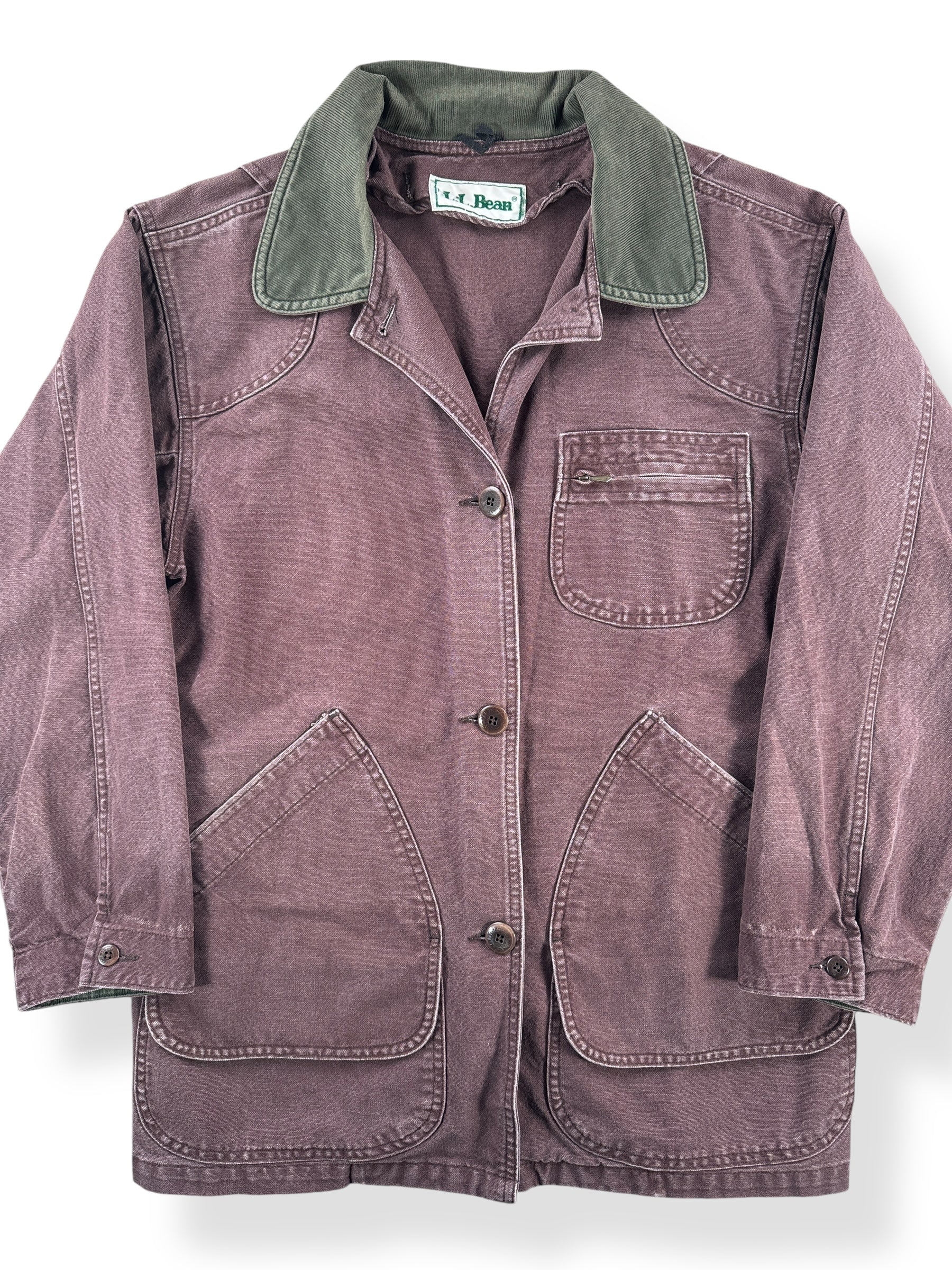 Front Close Up of Vintage L.L. Bean Barn Coat SZ L