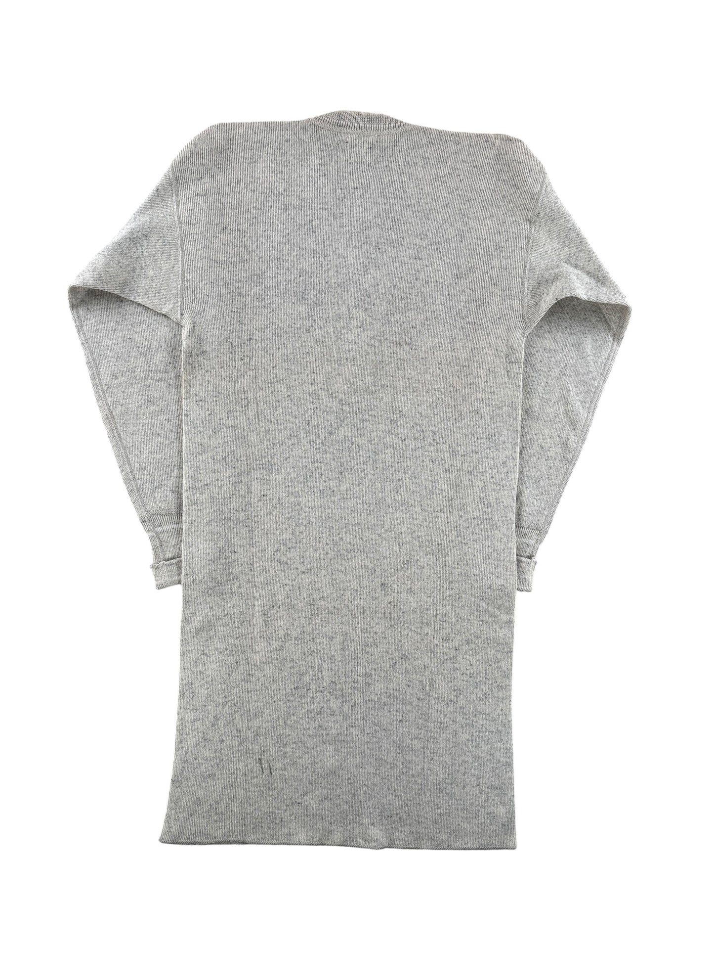 Back of Vintage Wright's Wool Henley SZ S