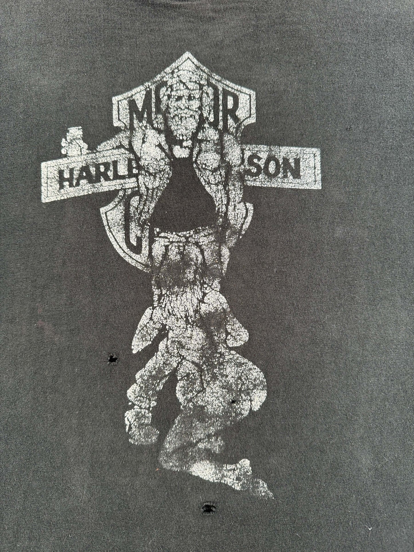 Graphic of Vintage 90s Era West Seattle BJ Harley Tee SZ L