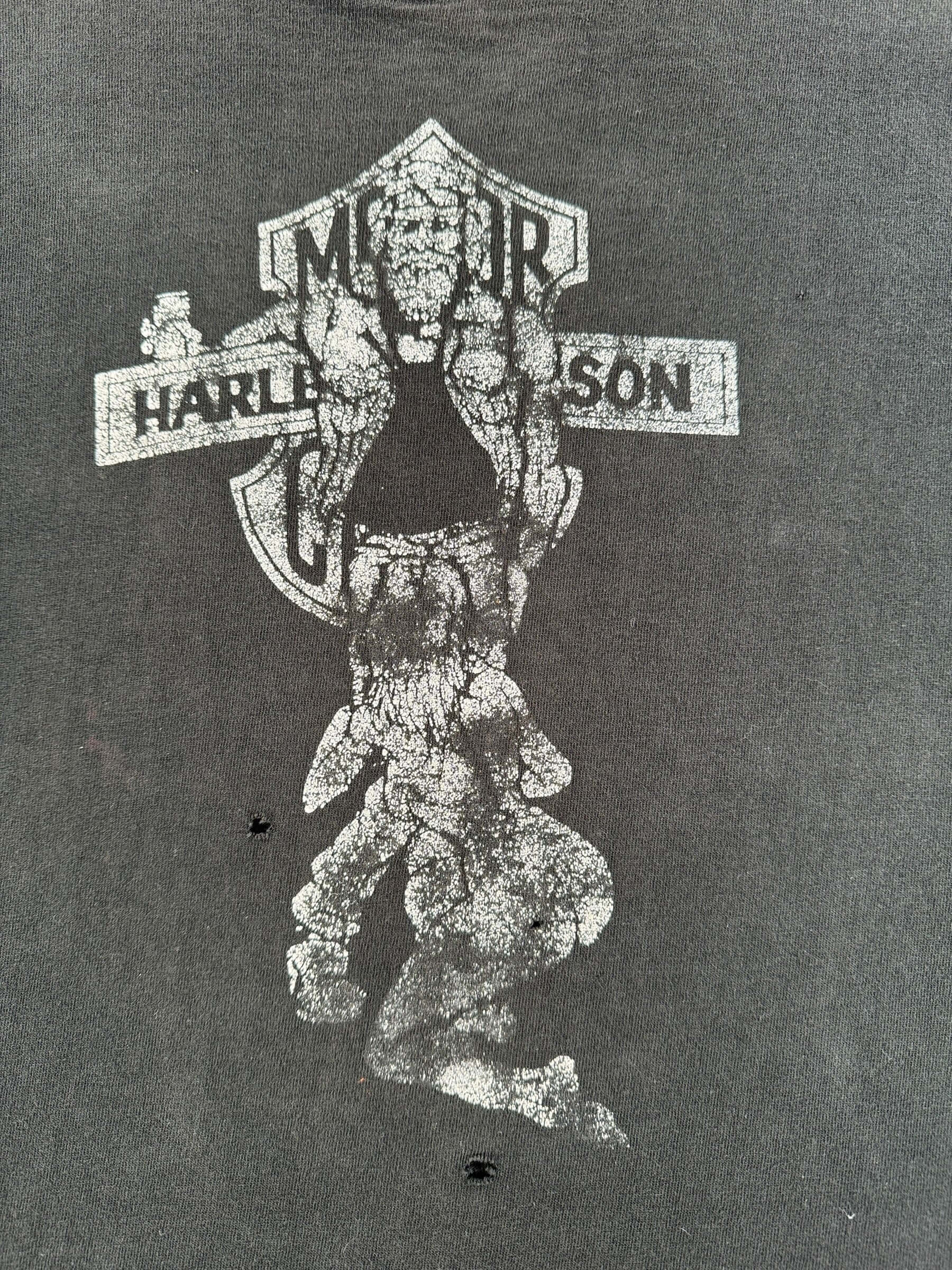 Graphic of Vintage 90s Era West Seattle BJ Harley Tee SZ L
