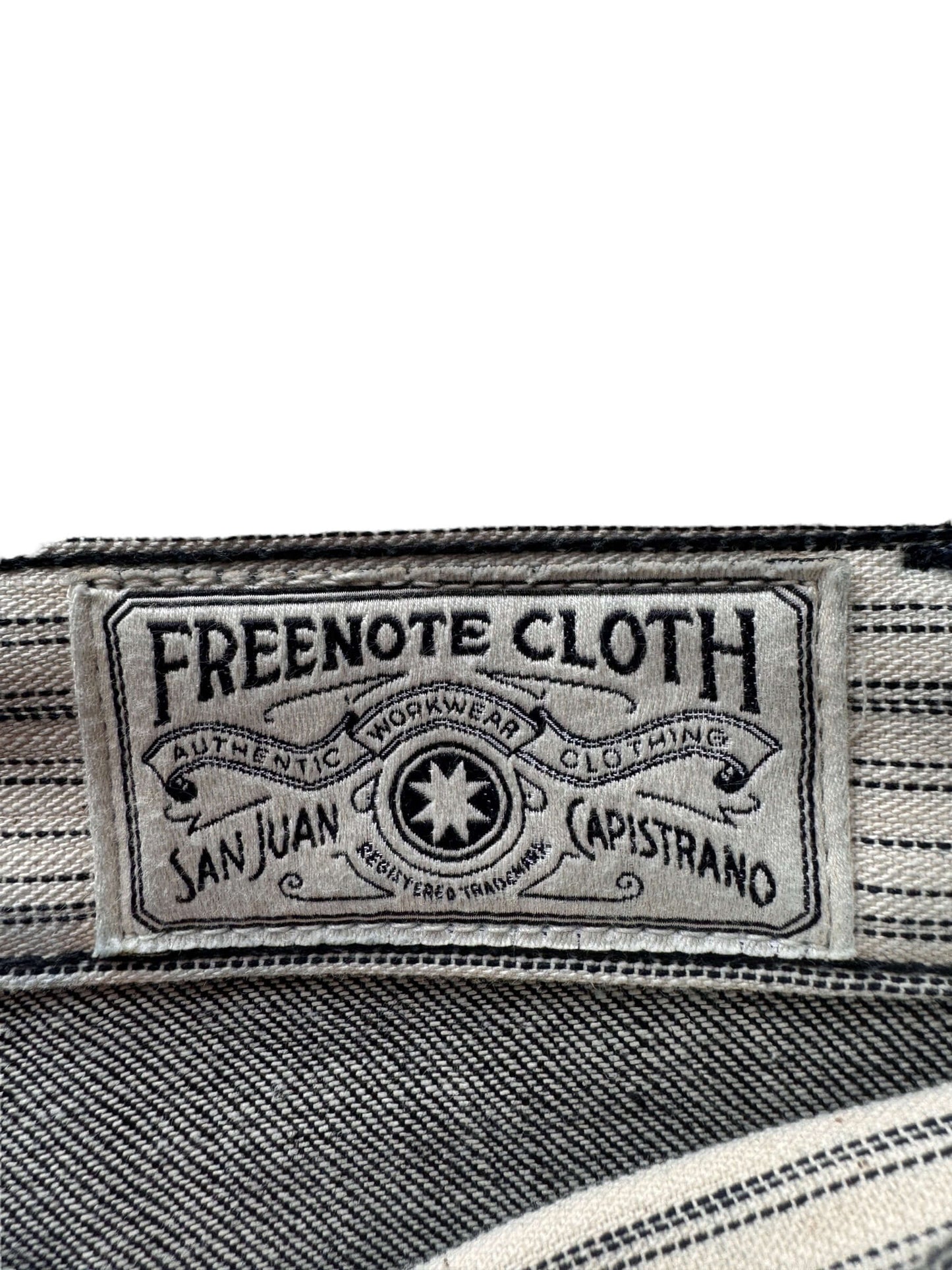 Label on Freenote Ortega Pant 11 oz Denim W33