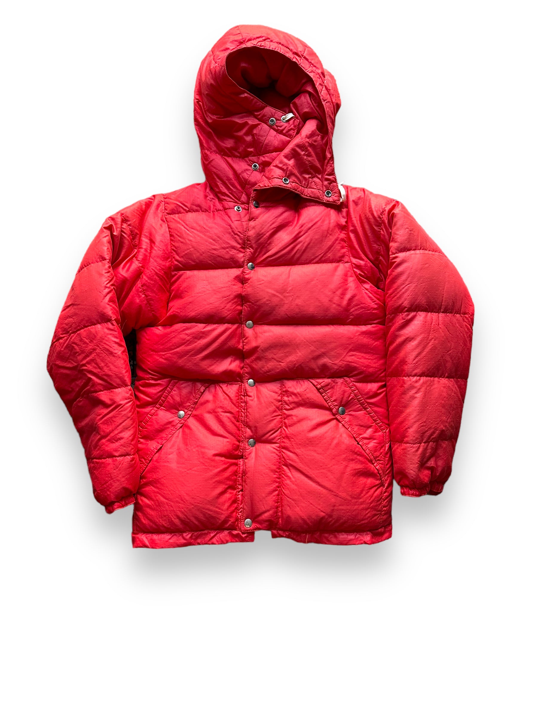 Front View of Vintage Red REI Goose Down Puffer Jacket SZ XS | Vintage Puffer Jacket Seattle | Barn Owl Vintage Seattle