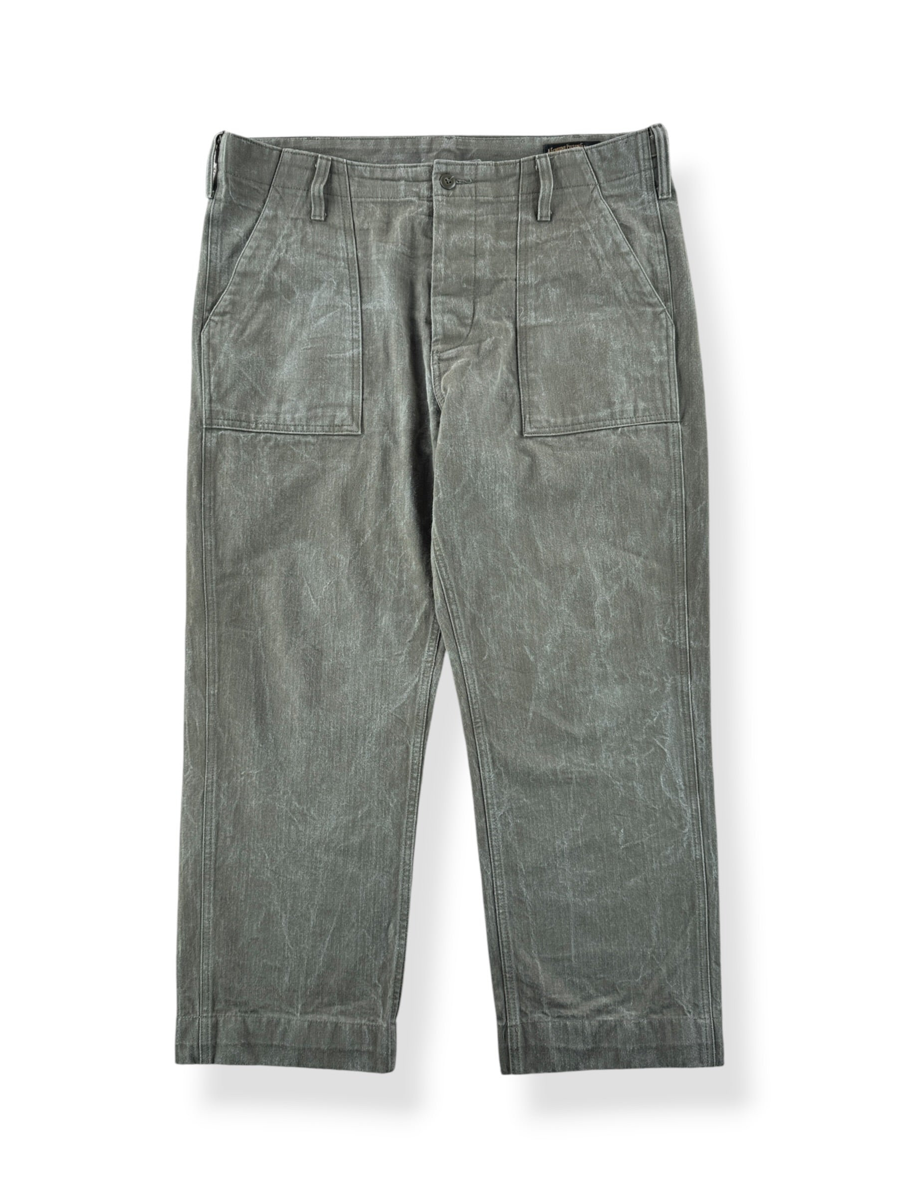 Front of Filson Burnt Olive Field Supply Pants W36 (Fits W37)
