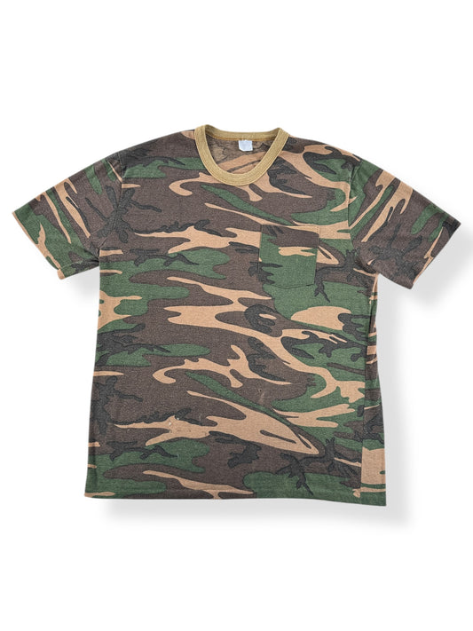 Front of Vintage Camo Pocket Tee SZ L